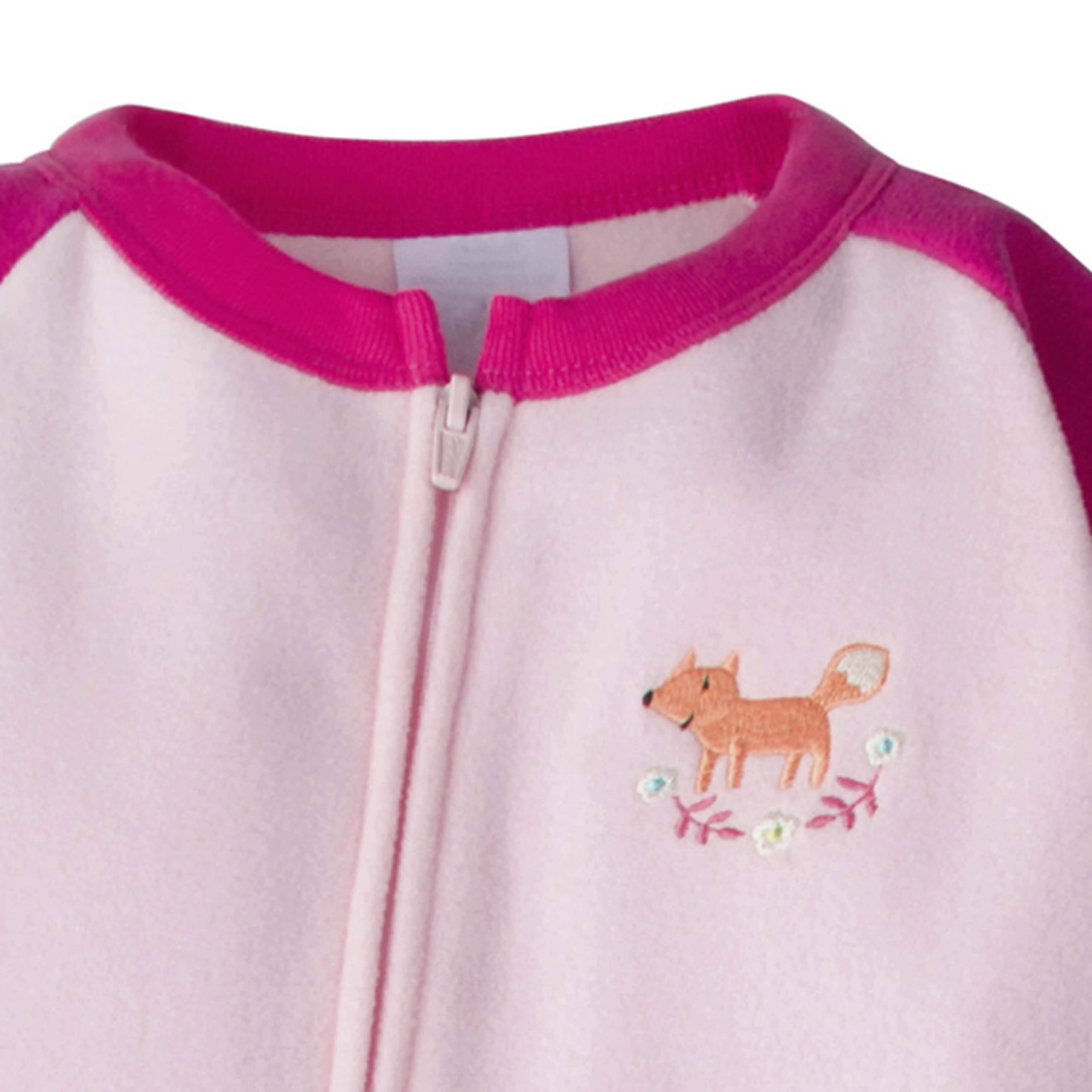 4-Pack Toddler Girls Foxes & Clouds Fleece Pajamas