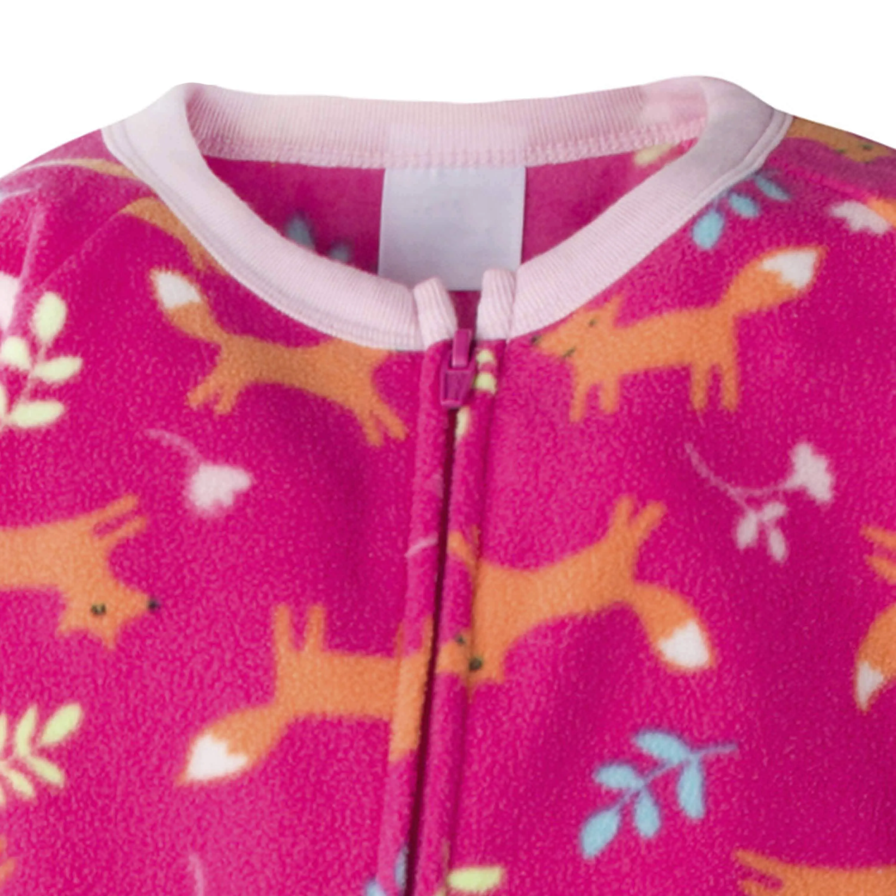 4-Pack Toddler Girls Foxes & Clouds Fleece Pajamas