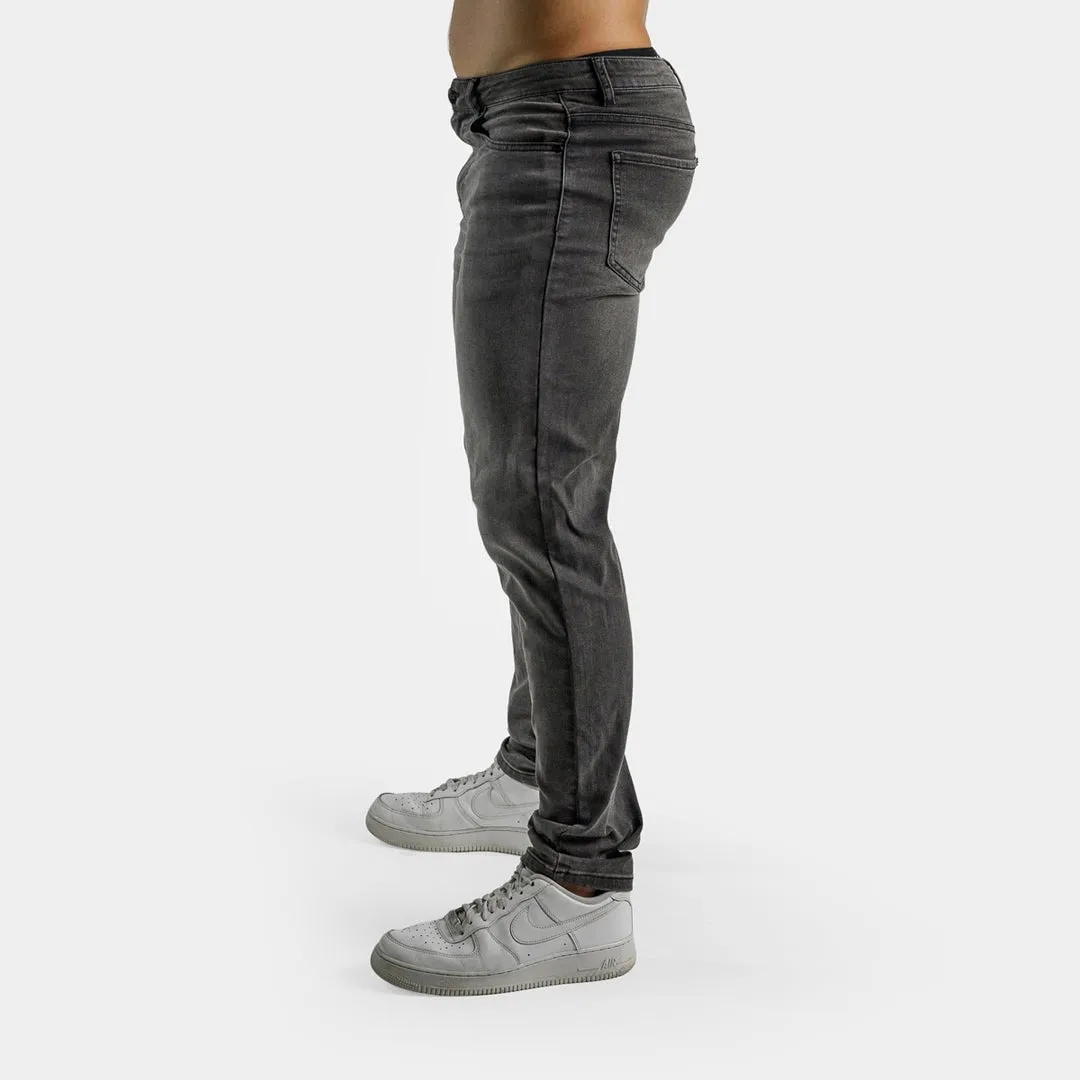 Active Tapered Slim Fit Jeans - Grey