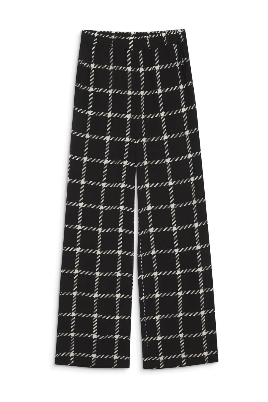 Anine Bing - Owen Pant in Black & White Plaid