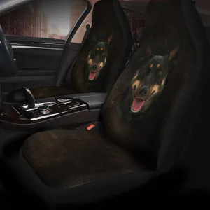 Australian Kelpie Dog Funny Face Car Seat Covers