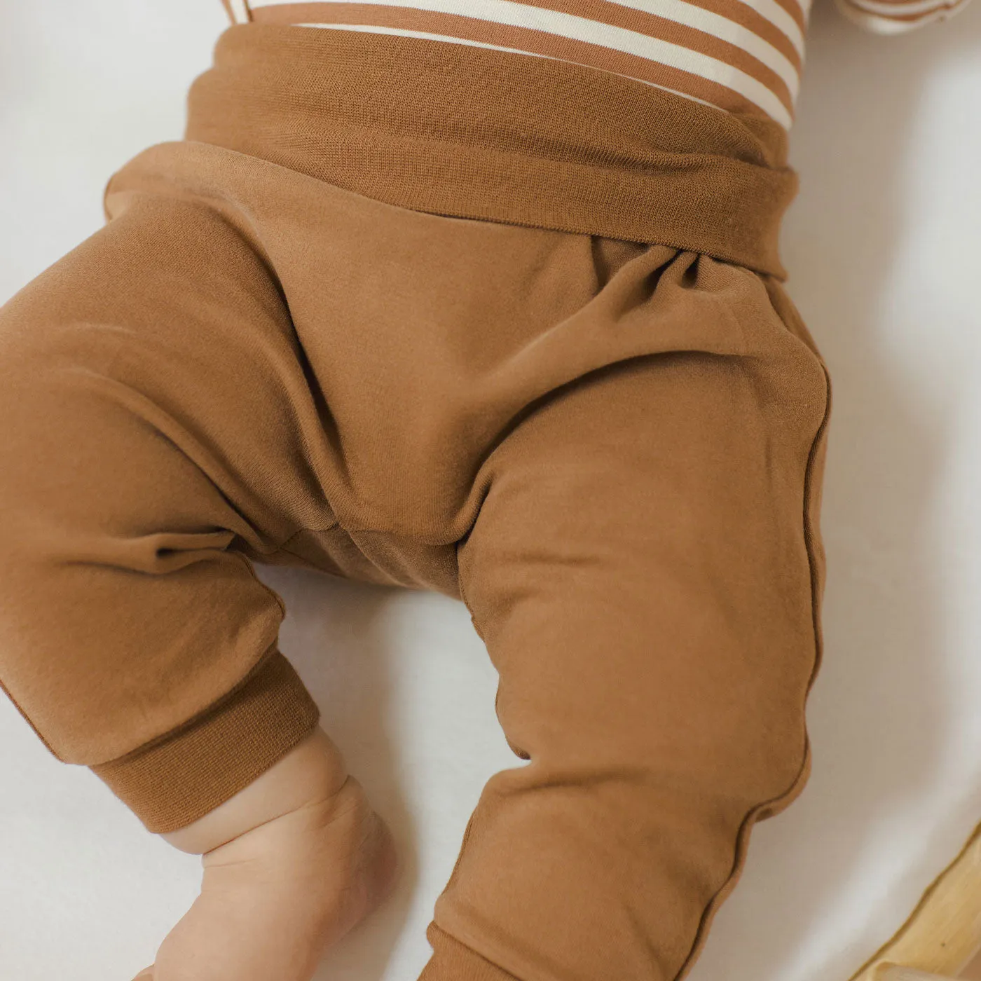 Baby Pant Set - Cinnamon / Natural