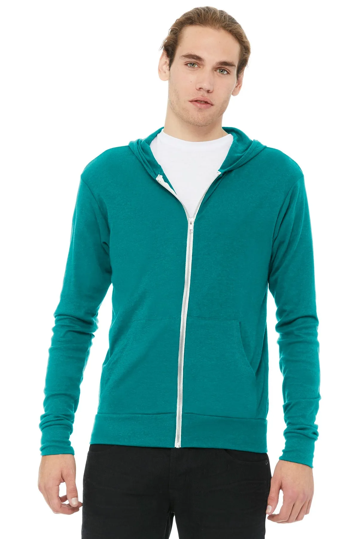 BELLA CANVAS ® Unisex Triblend Full-Zip Lightweight Hoodie. BC3939