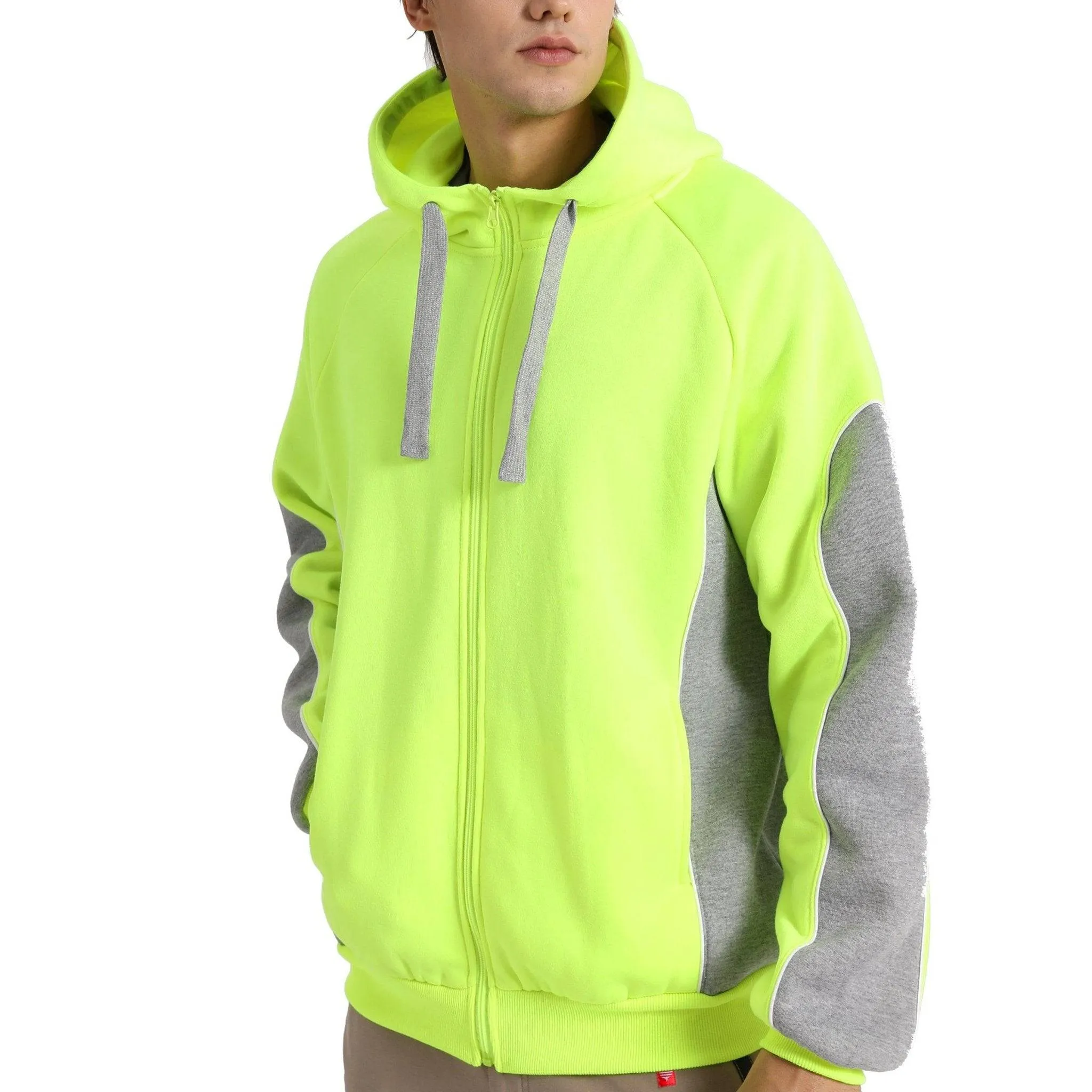 Big Bee Hi Vis Hoodie, Zip Up Work Jumper