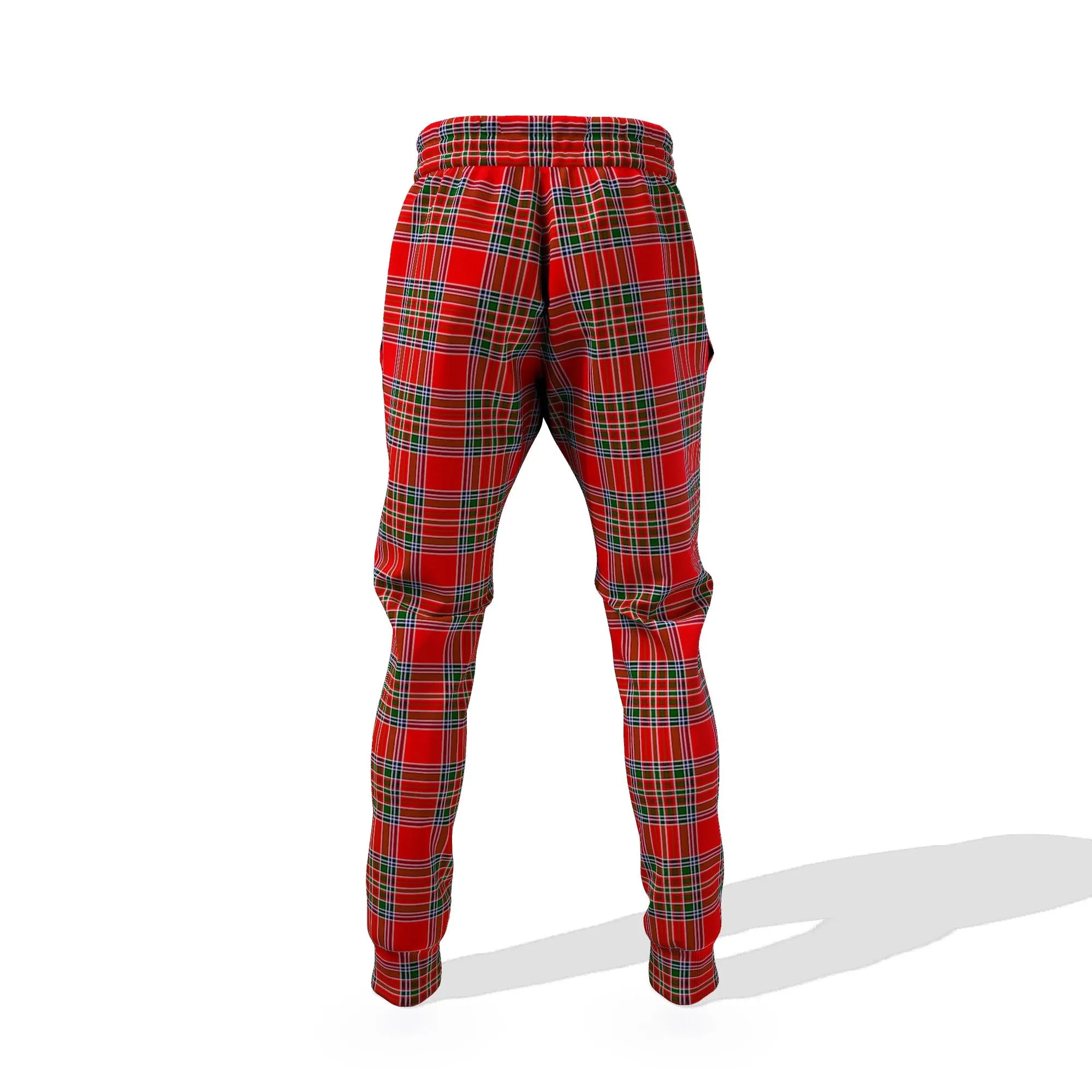 Binning Tartan Joggers Pants with Family Crest