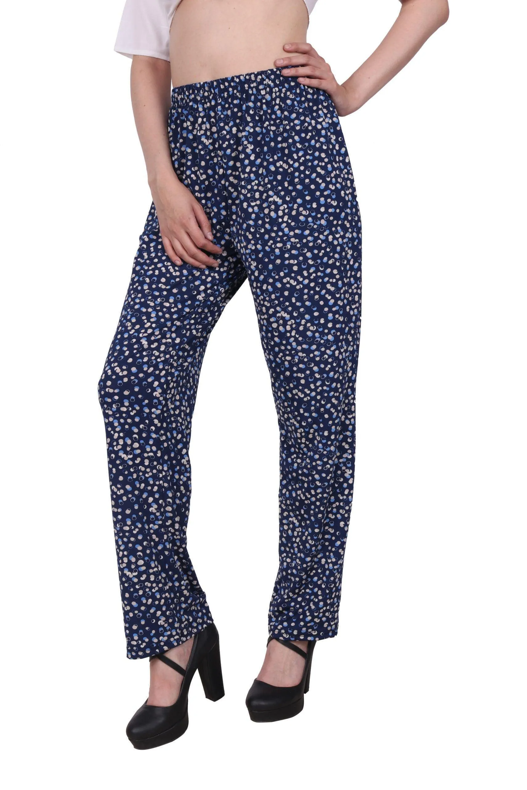 Blue Pebble Printed Pants