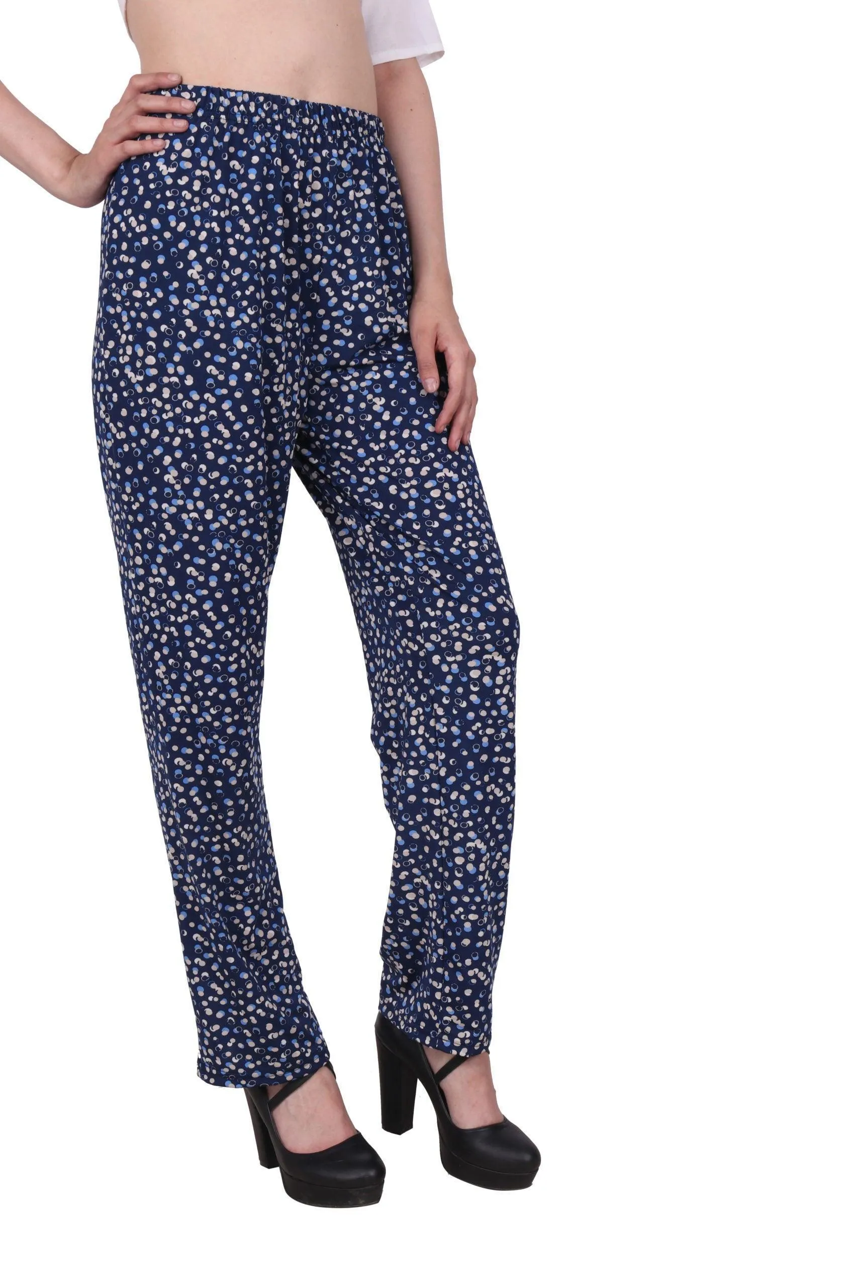 Blue Pebble Printed Pants