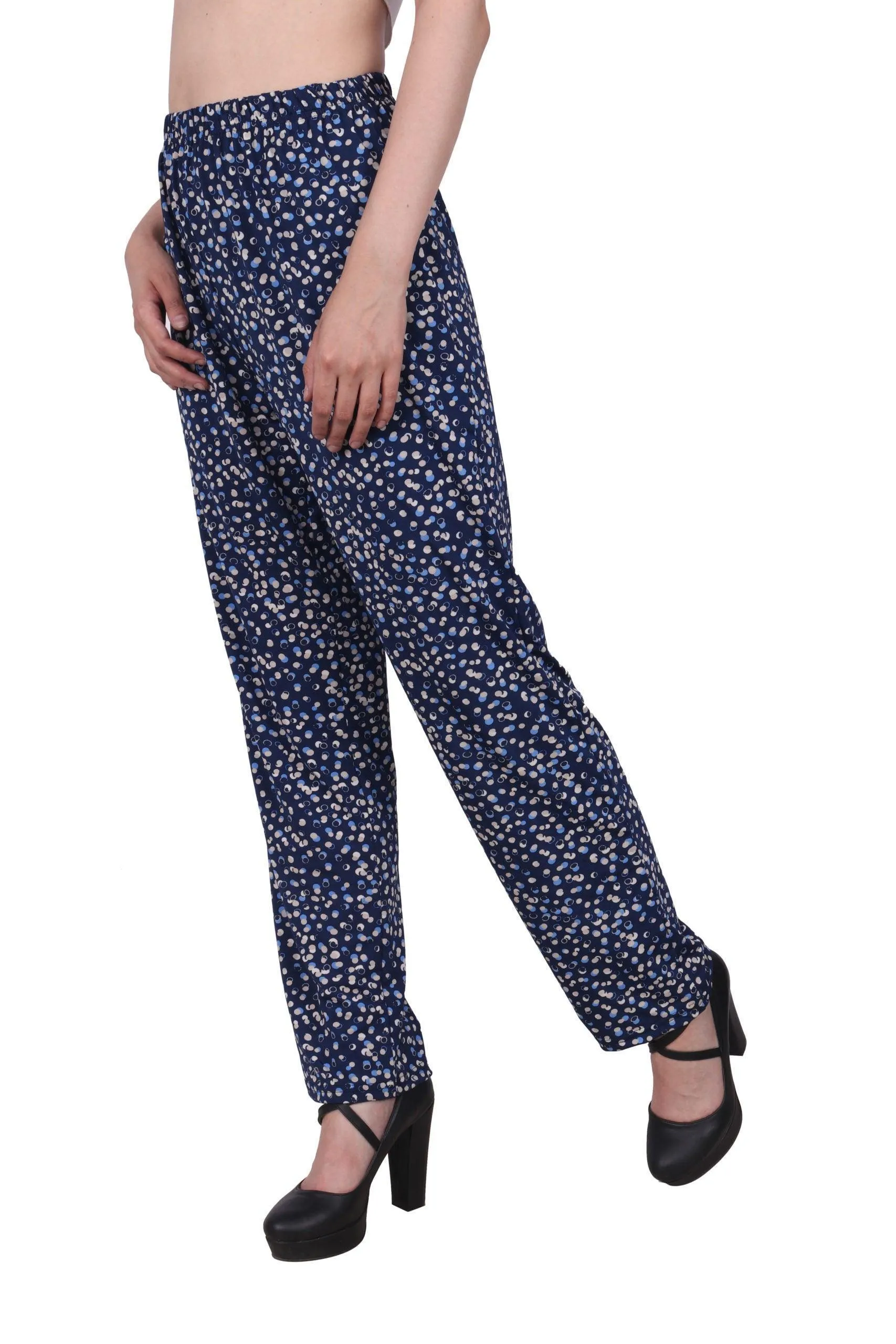 Blue Pebble Printed Pants