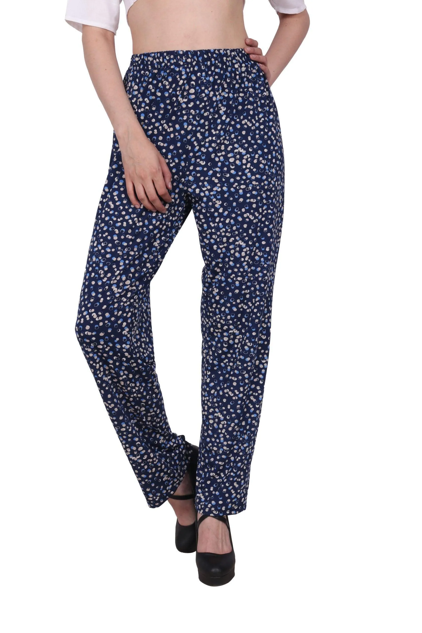 Blue Pebble Printed Pants