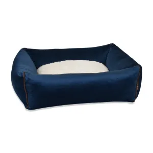 Bolster Pet Bed - Midnight Blue Velvet