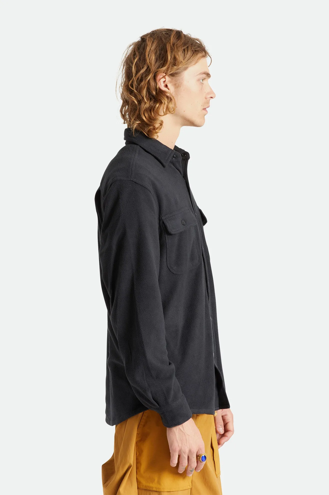 Bowery Lightweight L/S Arctic Stretch Fleece - Black