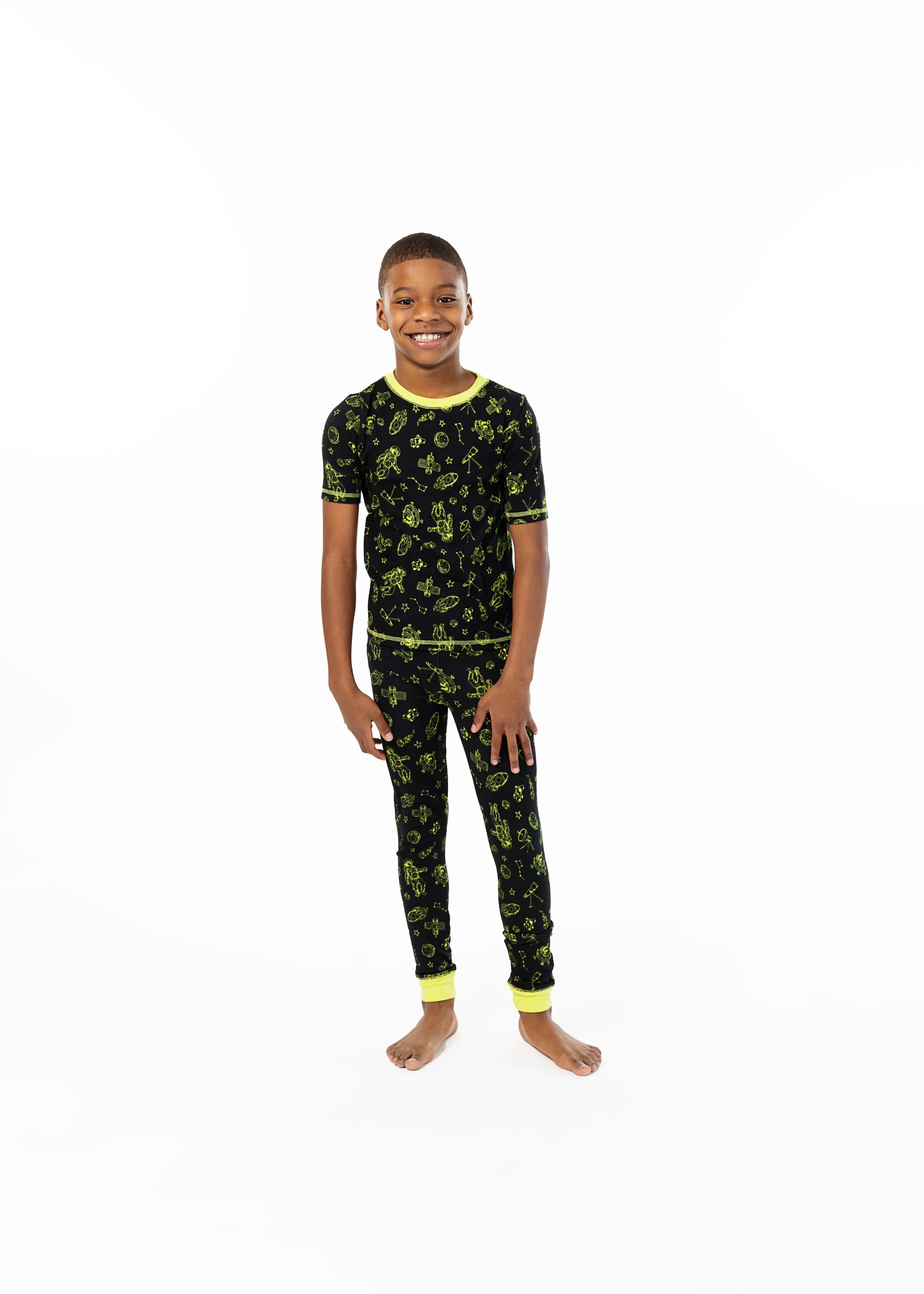 Boys Space Man Super Soft Snug Fit 2-Piece Pajama Sleep Set