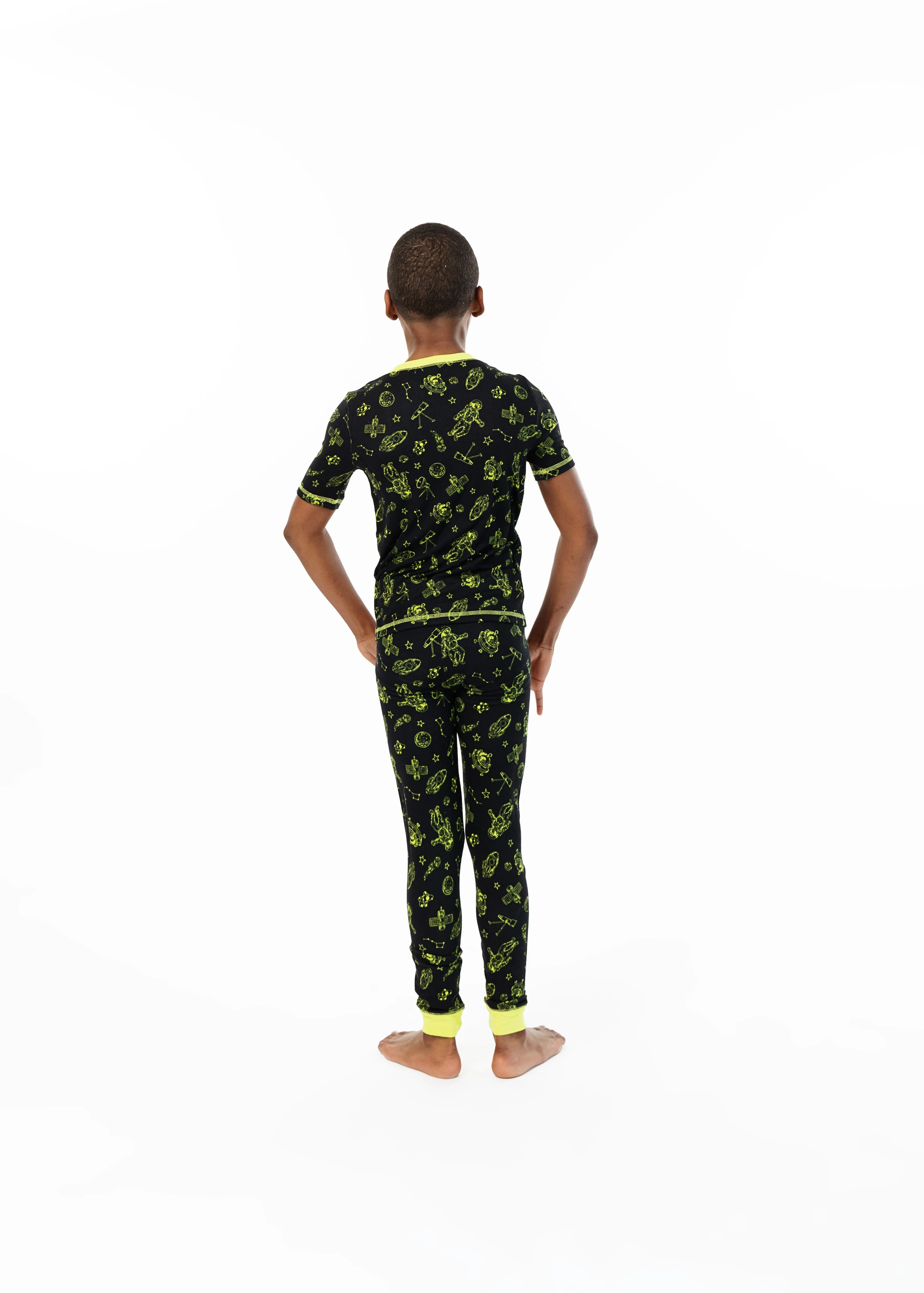 Boys Space Man Super Soft Snug Fit 2-Piece Pajama Sleep Set