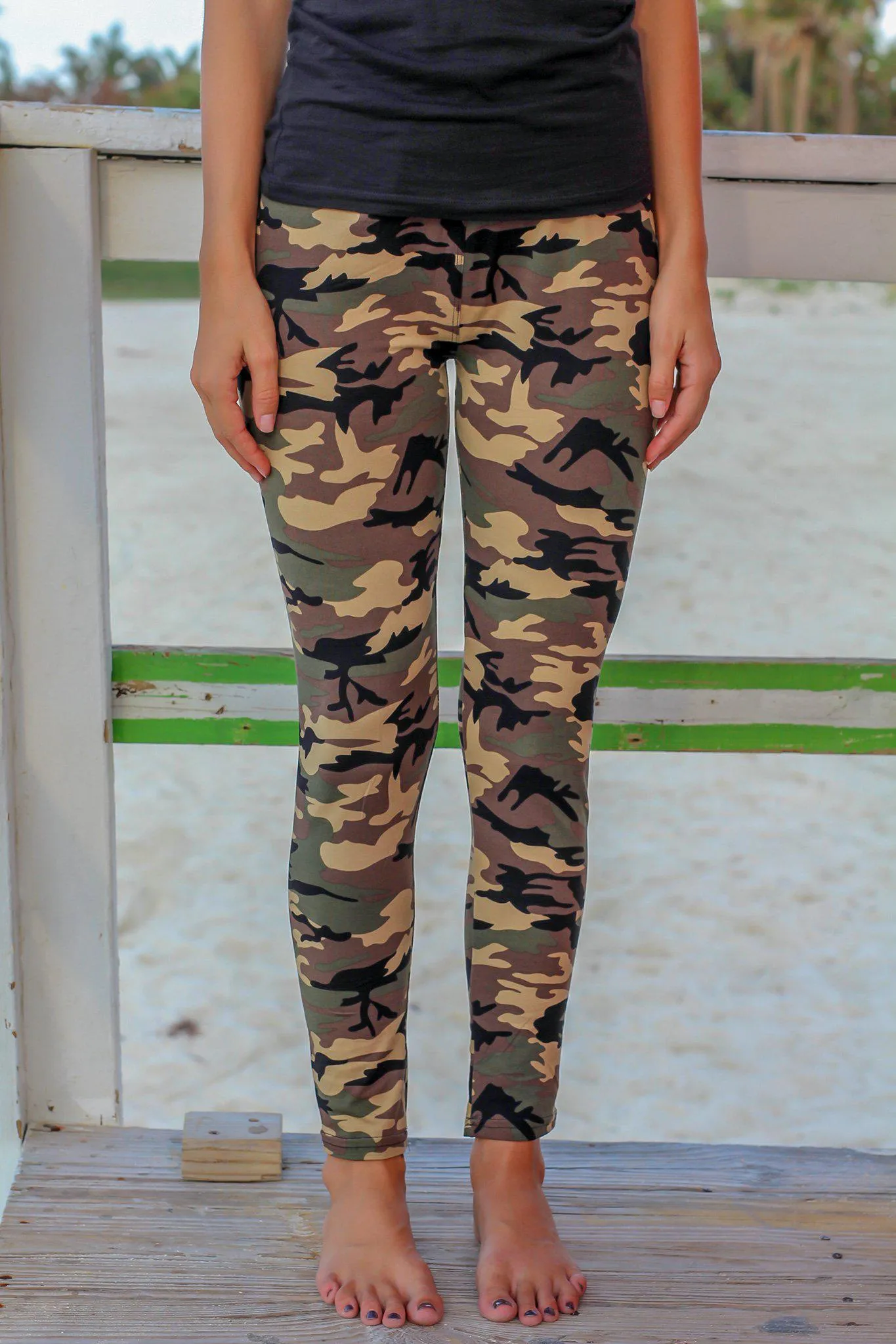 Camo Print Leggings