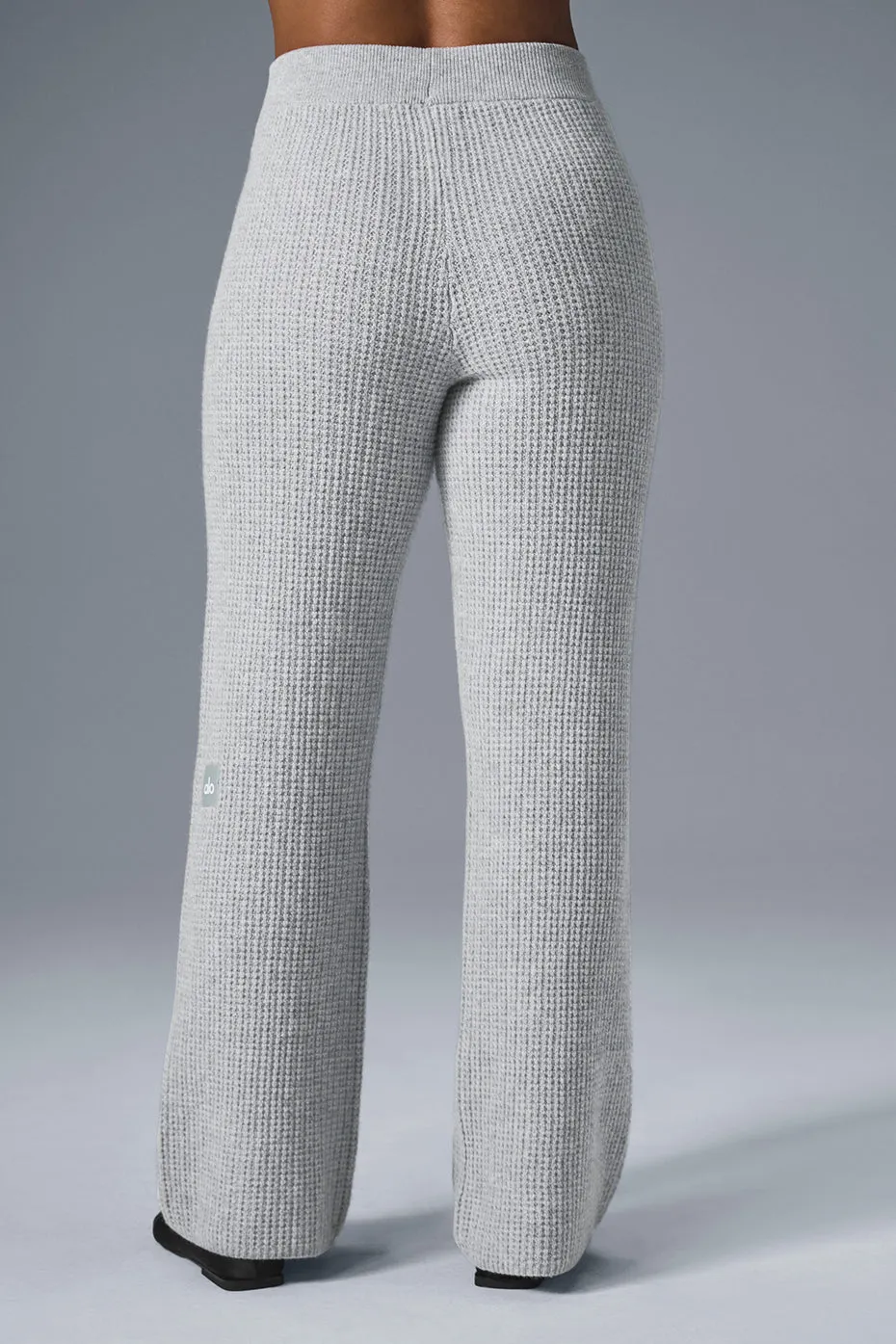 Cashmere High-Waist Plush Waffle Pant - Athletic Heather Grey