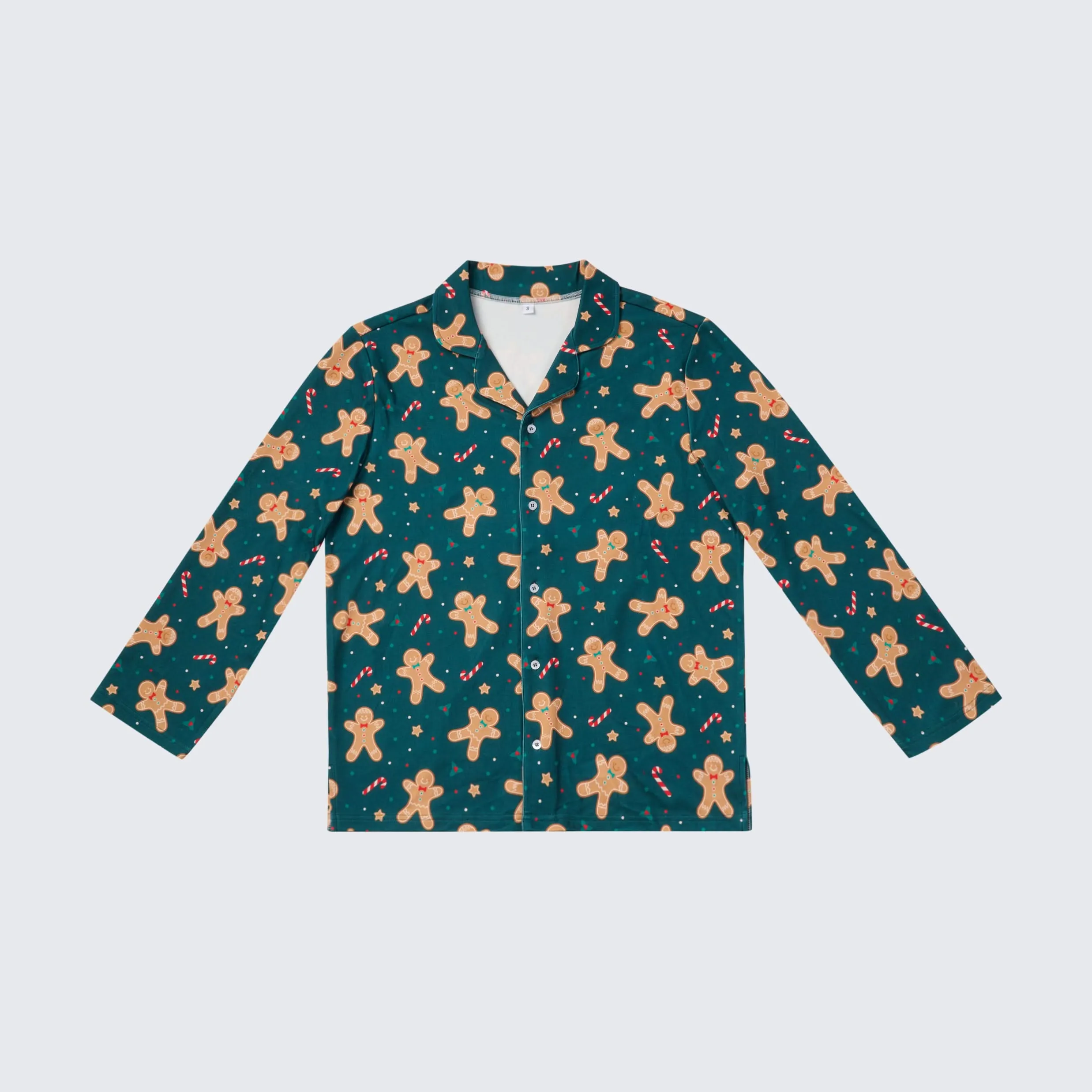 Christmas Pajama Top - Gingerbread Man