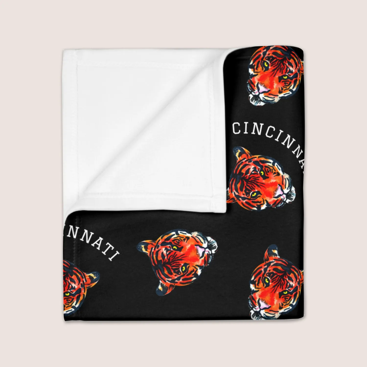 Cincinnati Tigers | Soft Fleece Baby Blanket