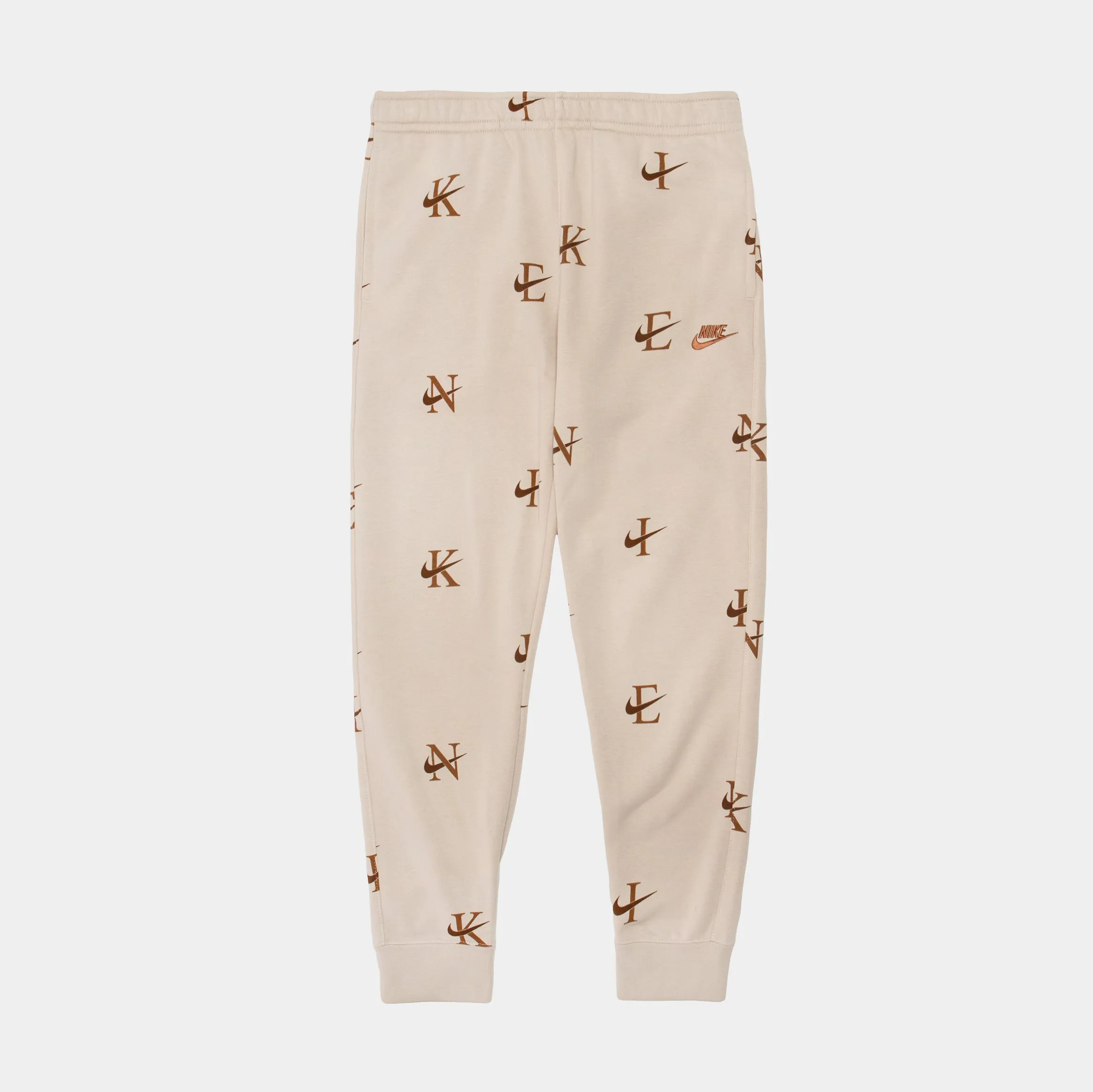 Club AOP Fleece Pants Mens Pants (Beige)