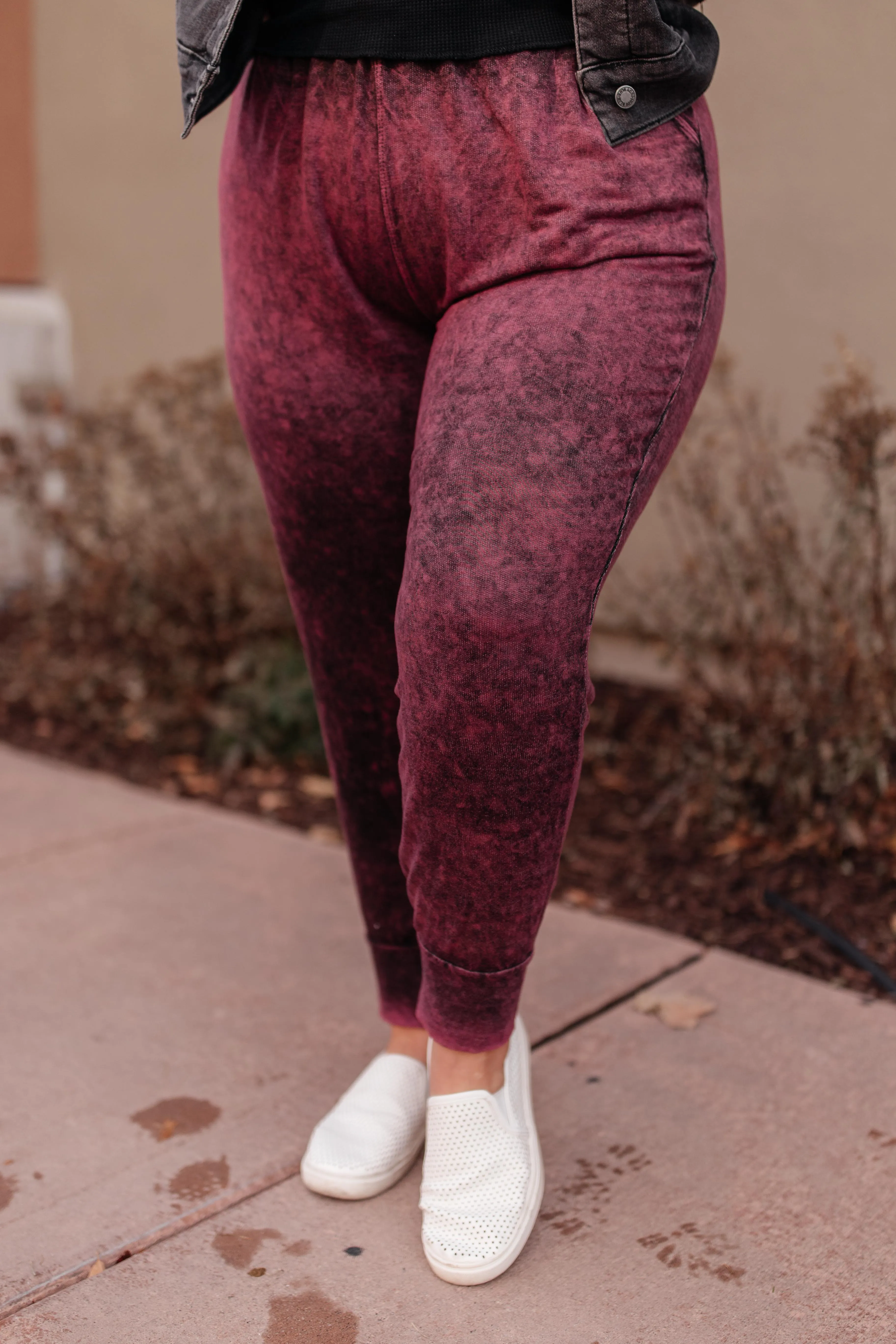 Cozy Joggers in Blackberry