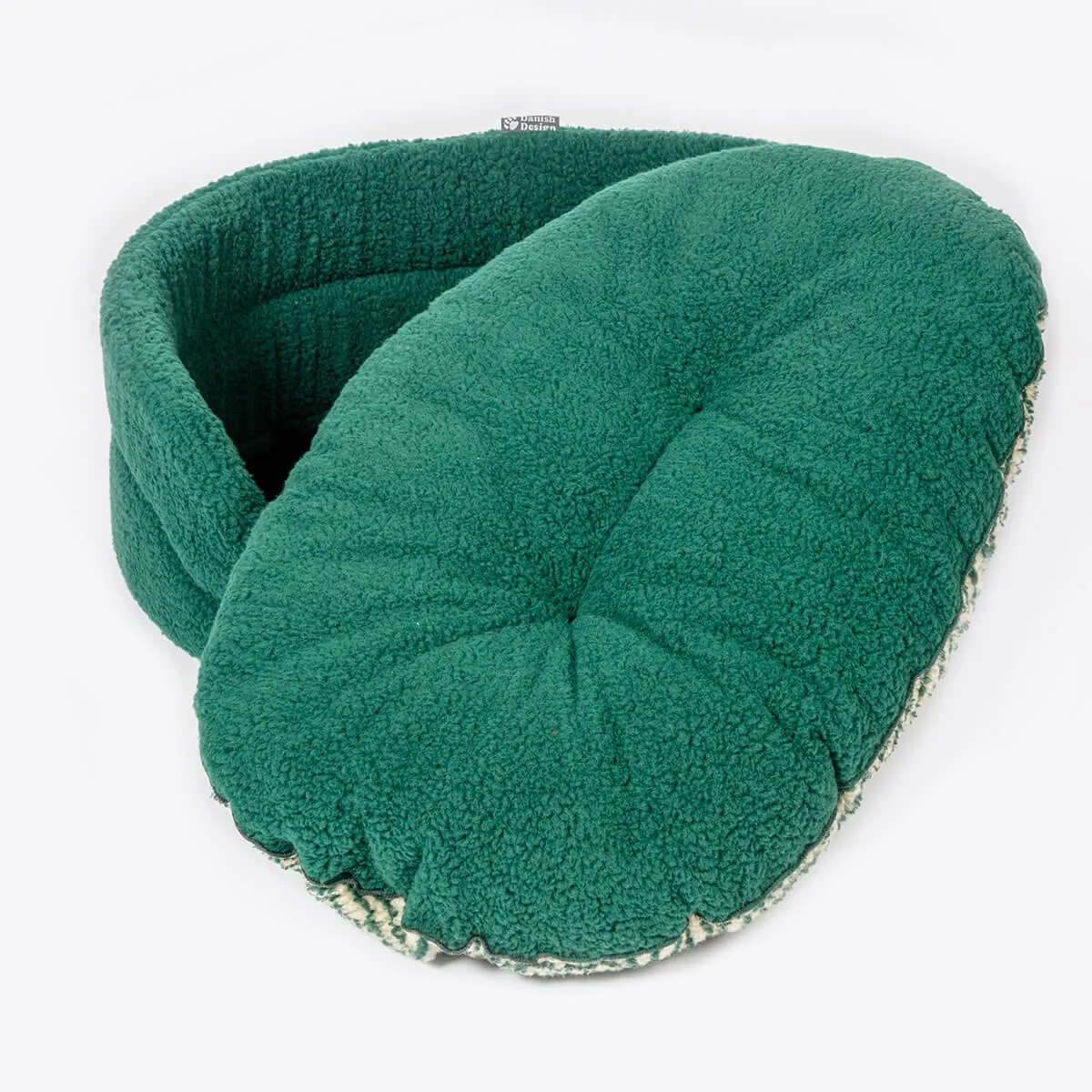 Danish Design Sherpa Fleece Green Herringbone Slumber Bed