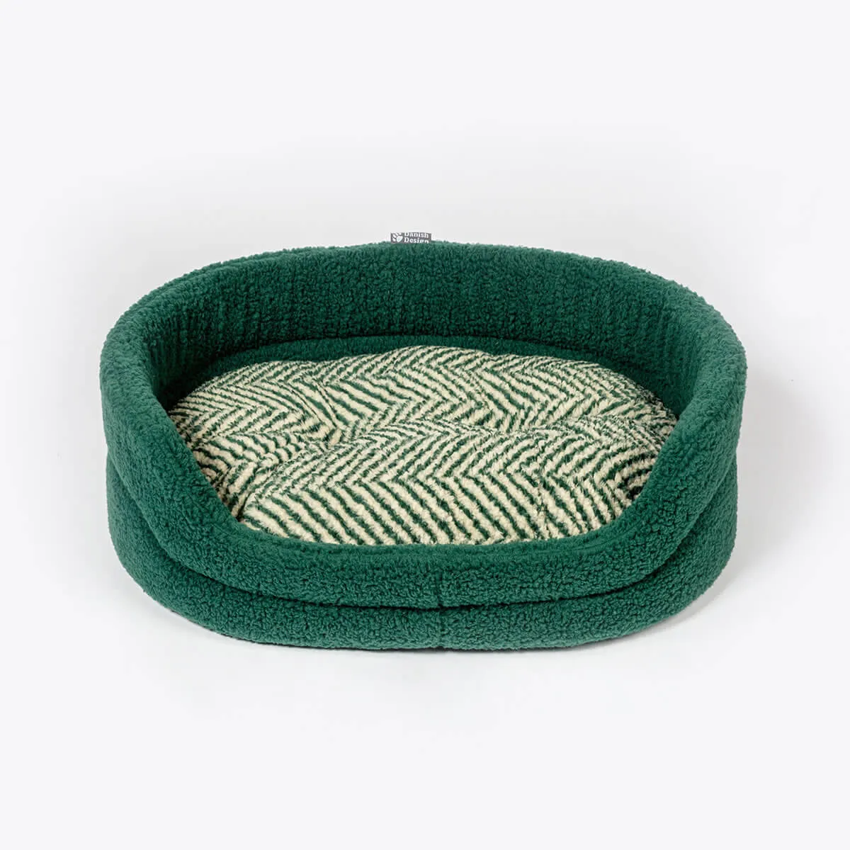 Danish Design Sherpa Fleece Green Herringbone Slumber Bed