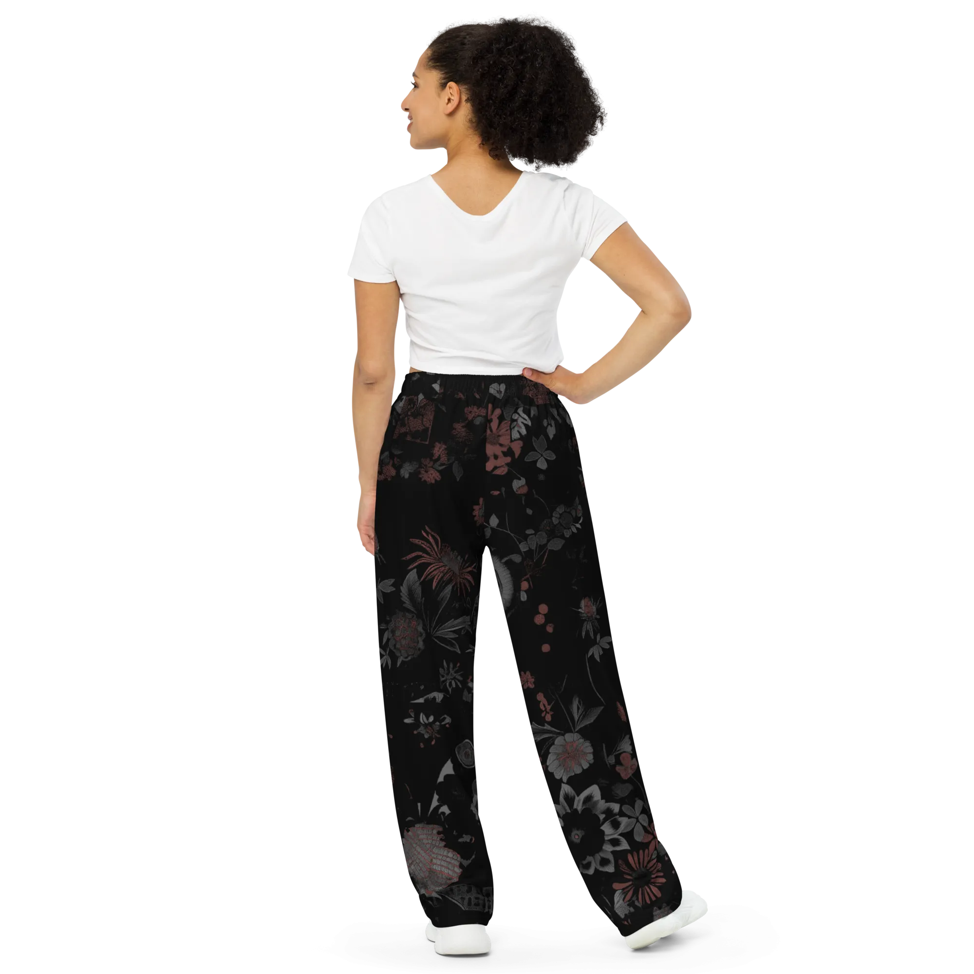 Dark Flowers® Unisex Wide-Leg Pants