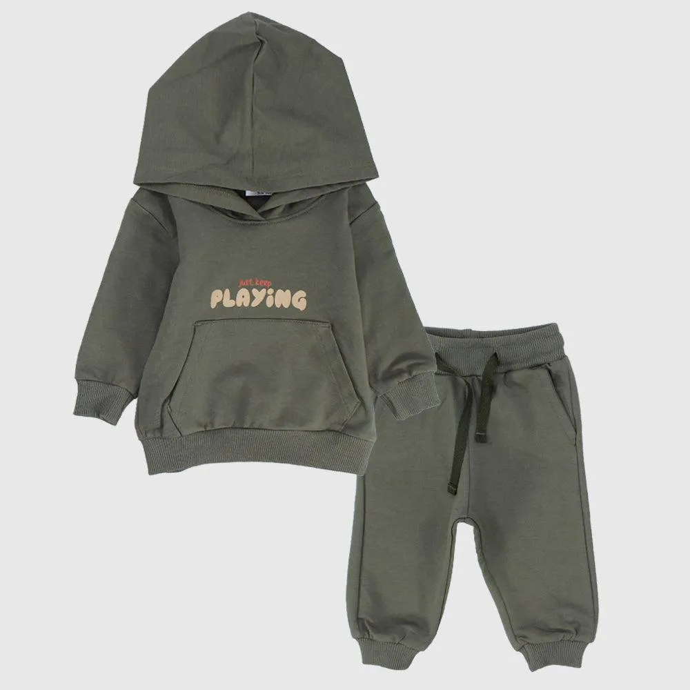 Dark Green Playmore 2-Piece Outfit Set