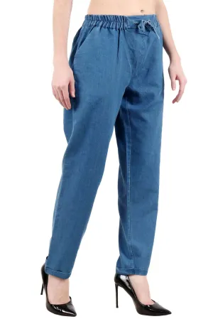 Denim Trouser with Drawstrings