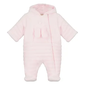 Emile et Rose - Pale pink, deep pile pram suit, Alison