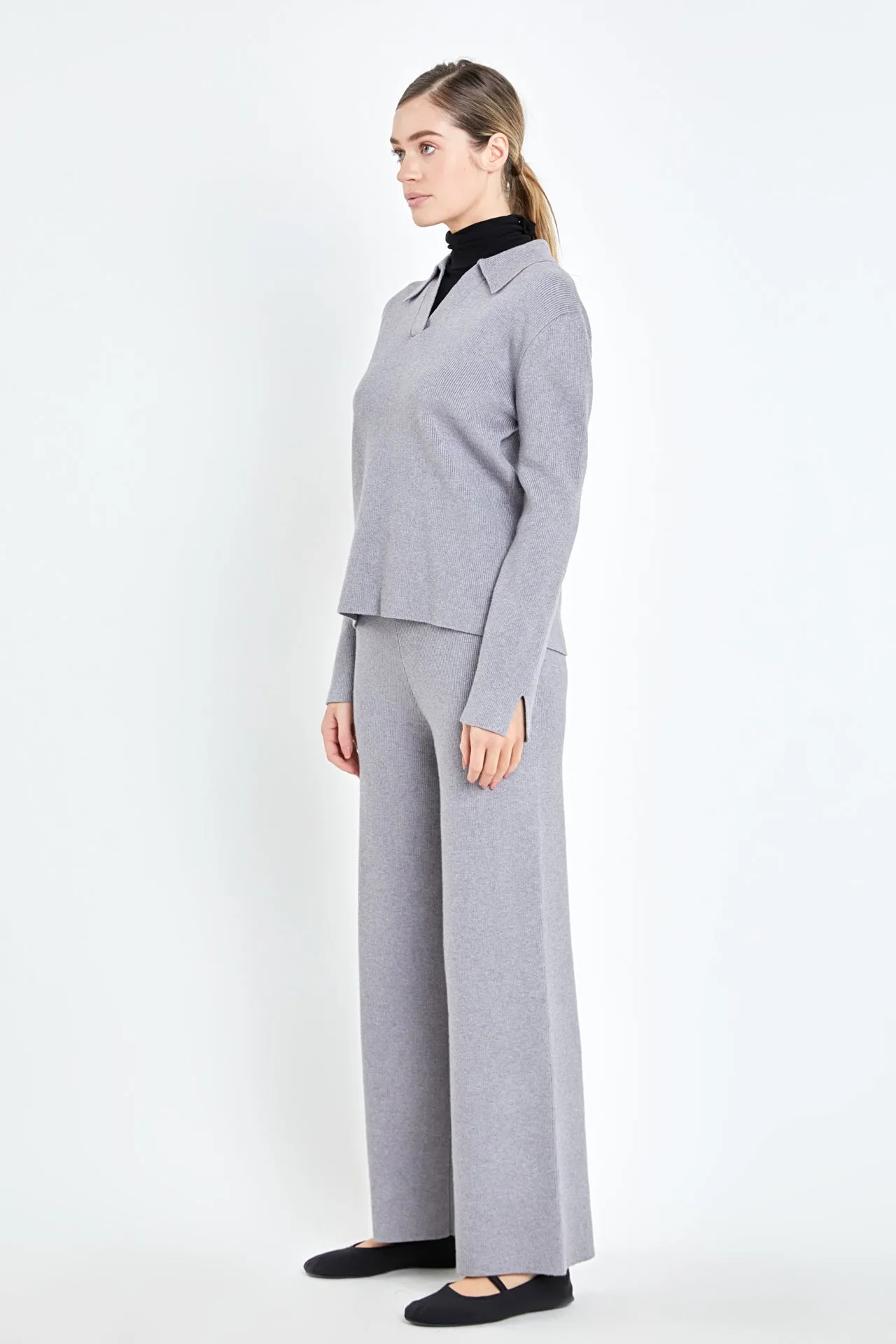 English Factory - Knit Wide Pants