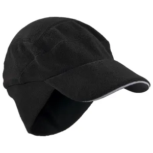 Ergodyne 16965 #6807 Black Winter Baseball Cap with Ear Flaps