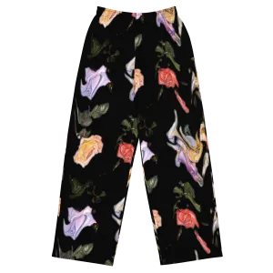 Falling Flowers® Unisex Wide-Leg Pants