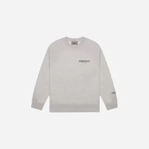 FEAR OF GOD ESSENTIALS CORE COLLECTION CREWNECK DARK HEATHER OATMEAL