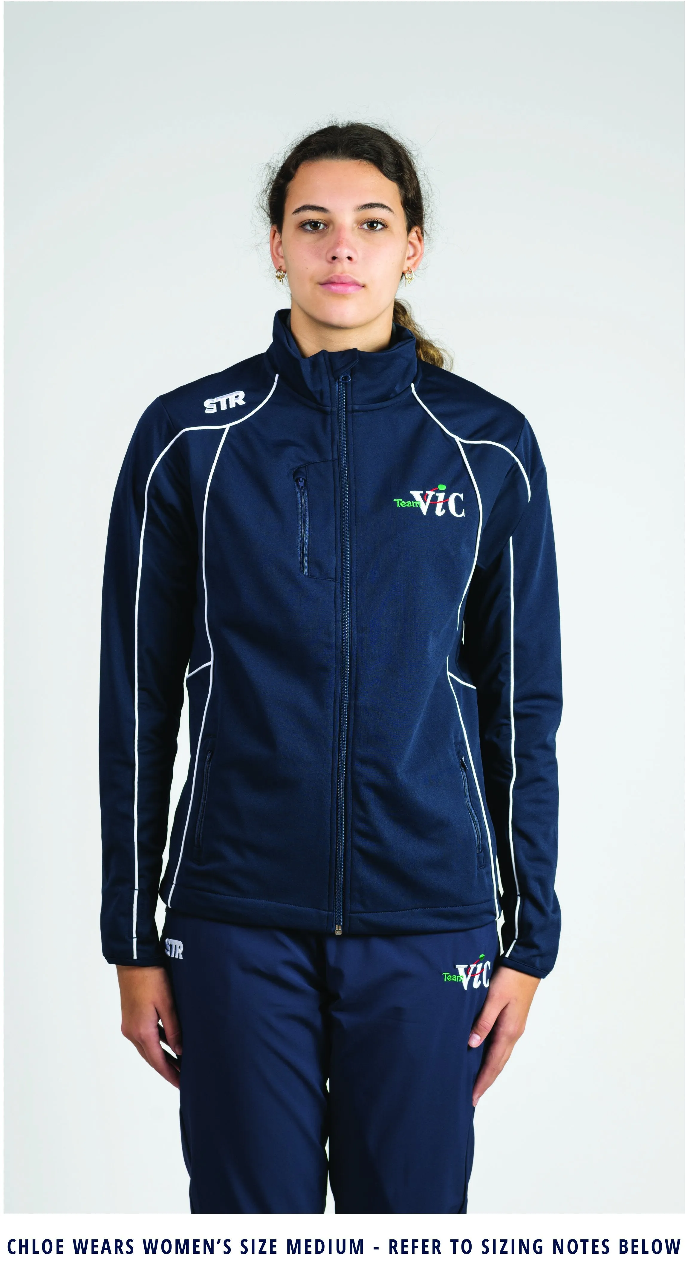 Female Team Vic FlexDry Track Jacket (2022  Run Out Stock)