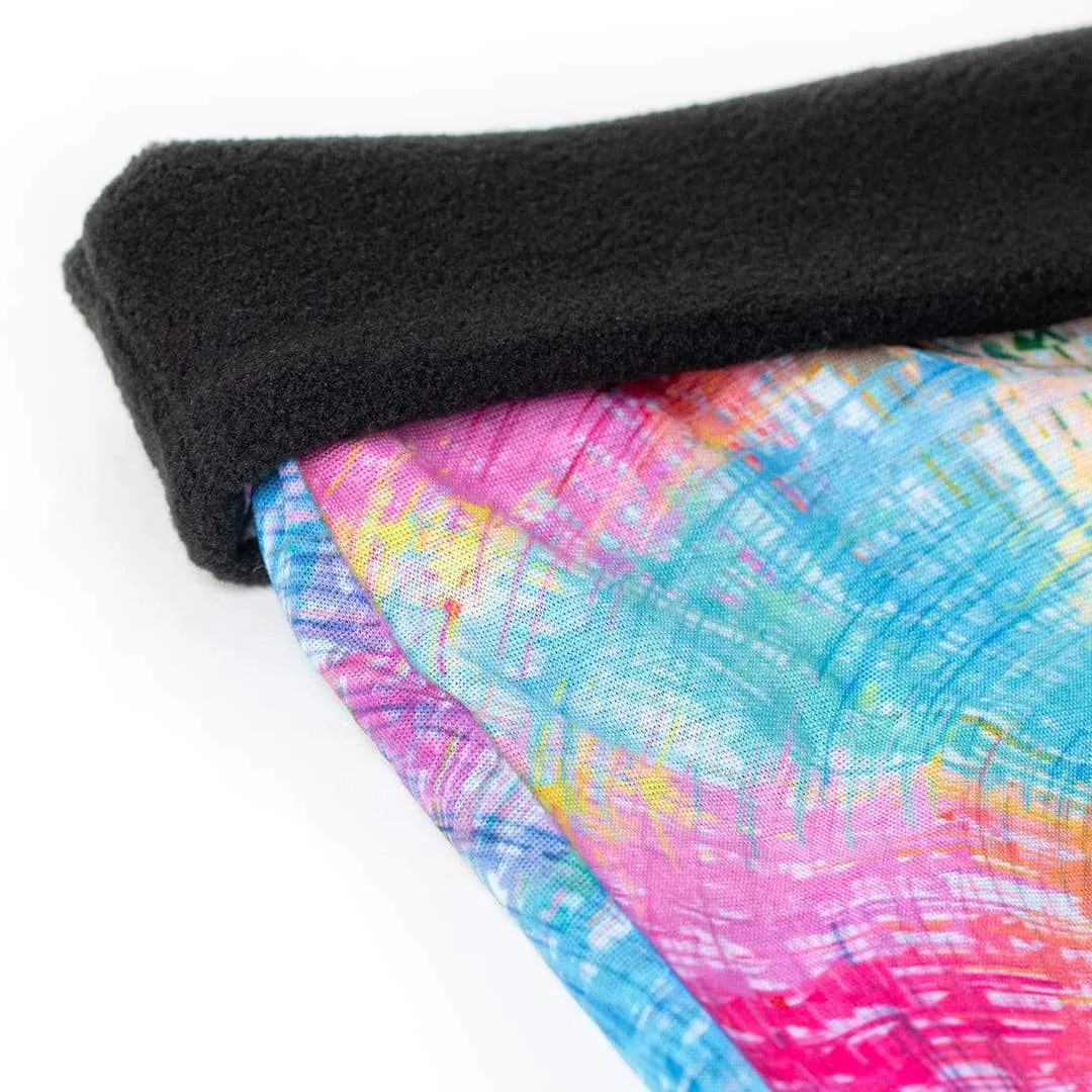 Fleece Face Shields® | Rainbow Spiral