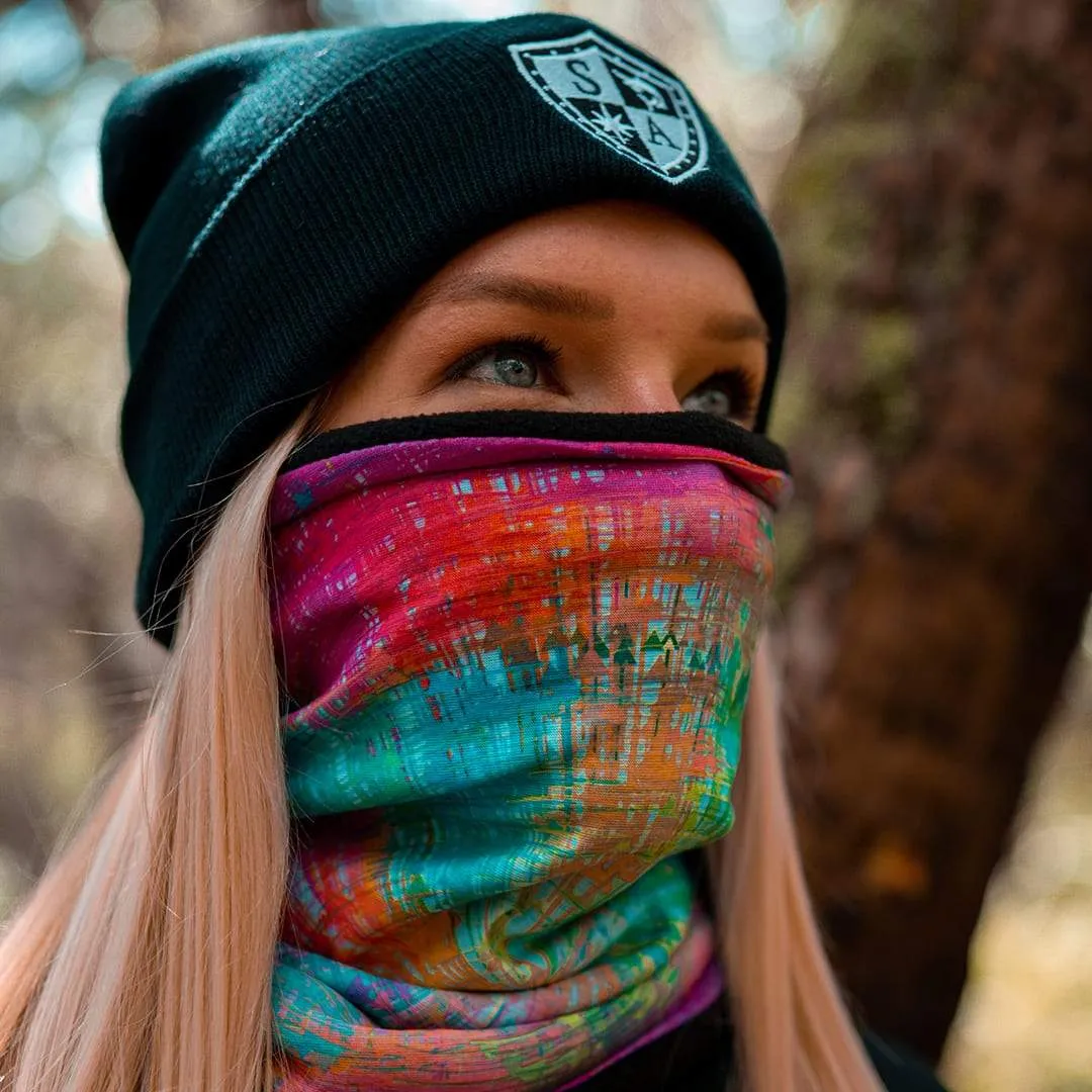 Fleece Face Shields® | Rainbow Spiral