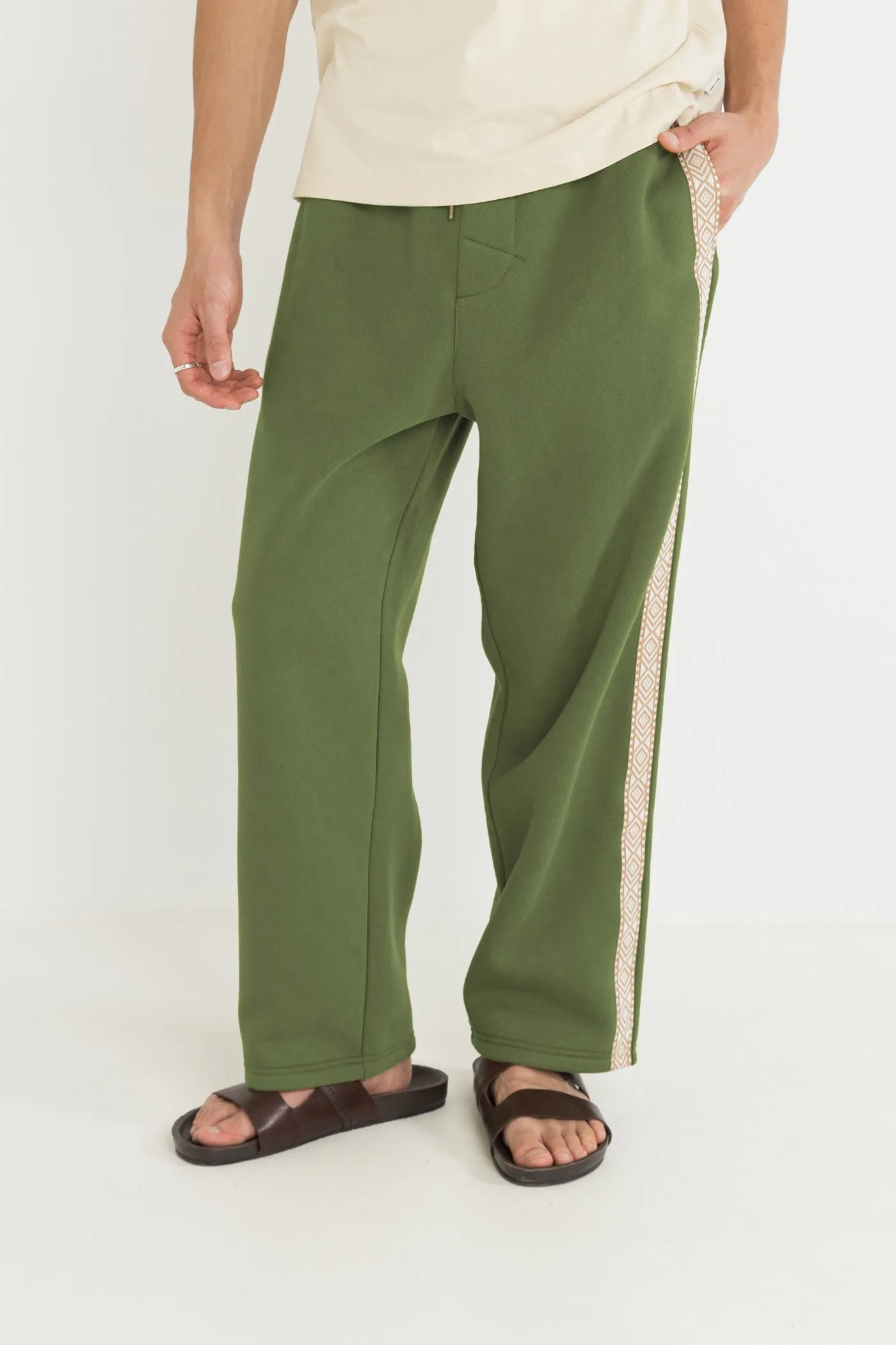 Fletcher Fleece Track Pant Moss