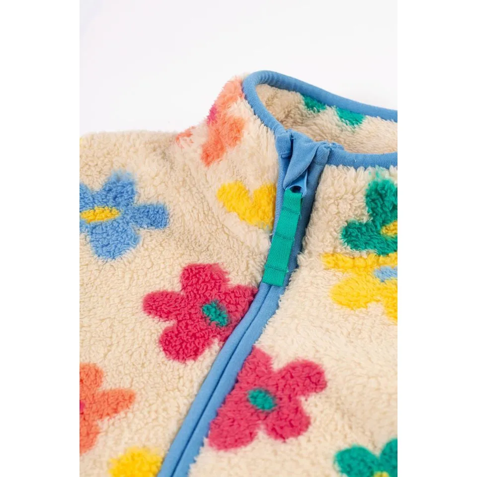 Flower Pop Zipped Ted Fleece Jacket