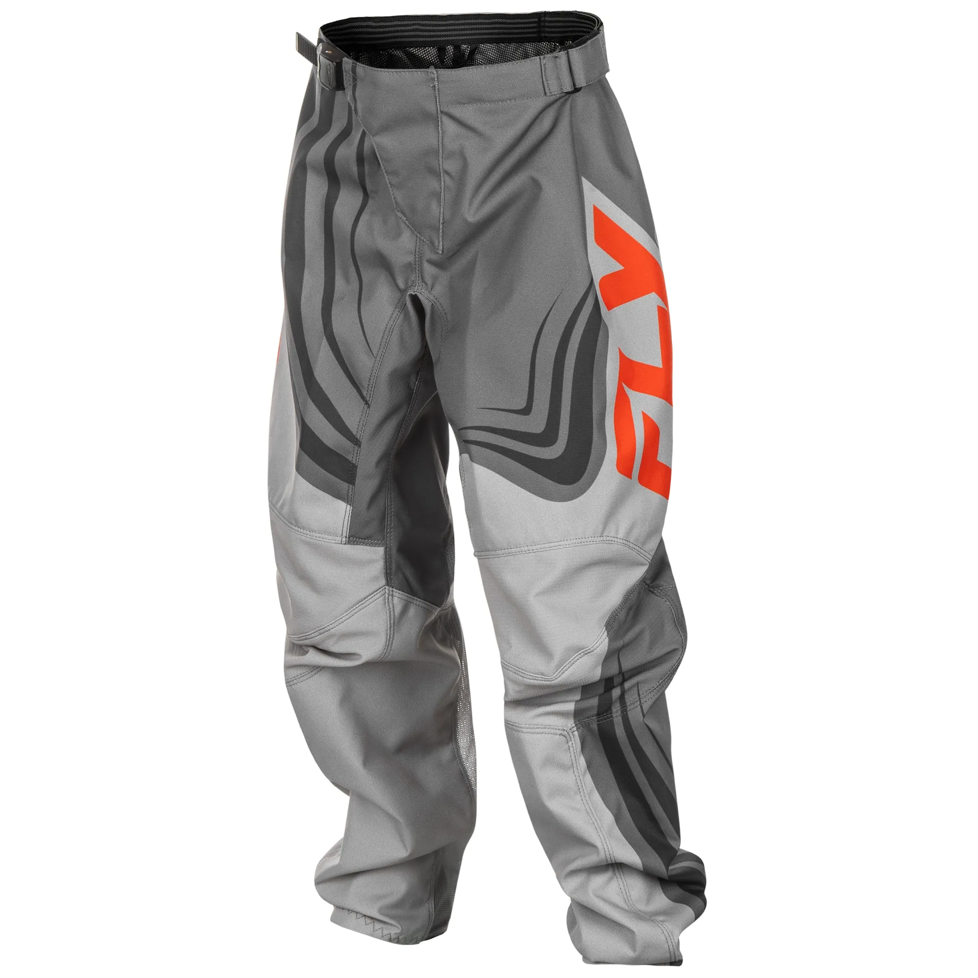 Fly Racing 2025 Youth F-16 Pants Grey Orange