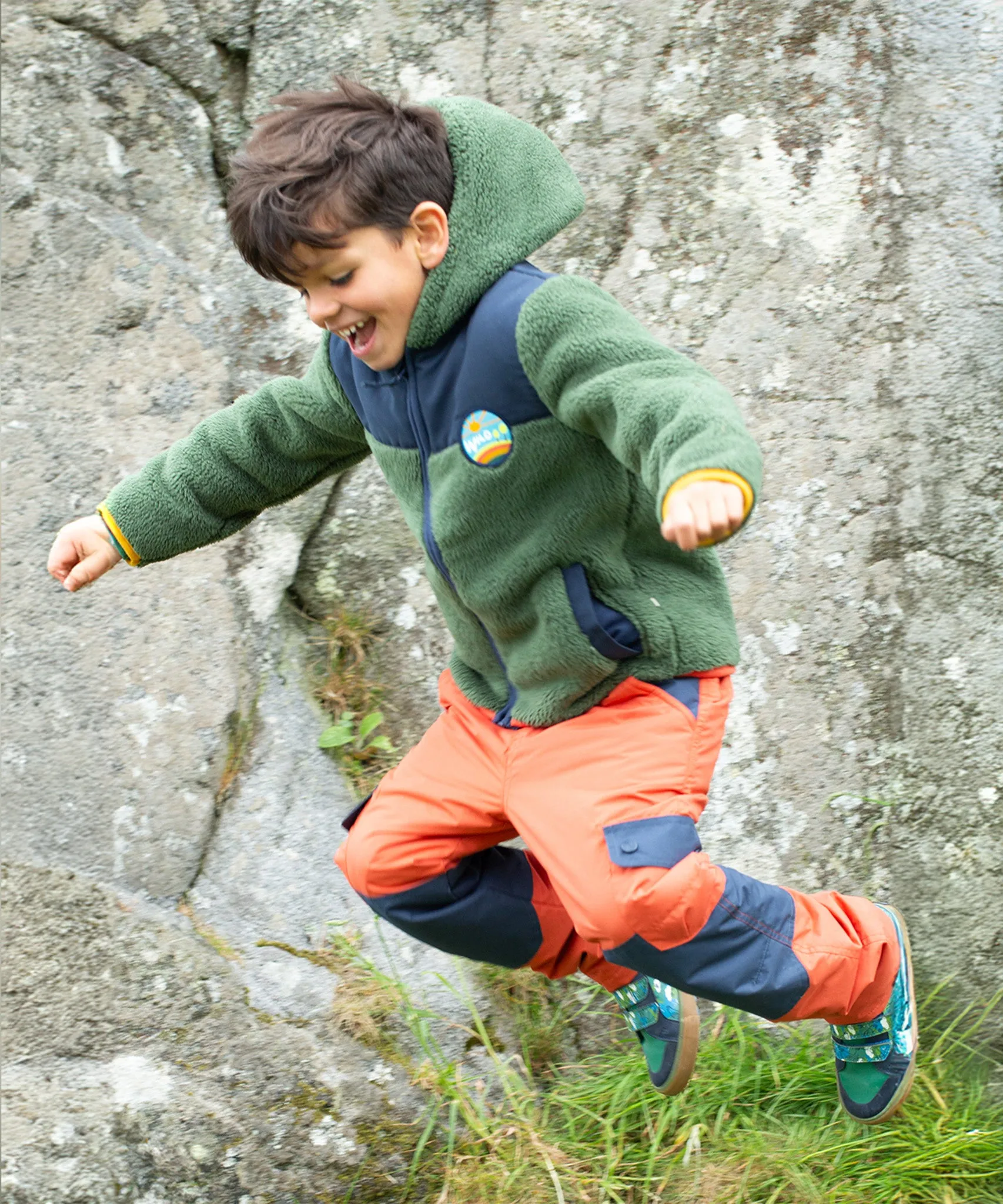 Frugi Expedition Trousers - Paprika/Indigo