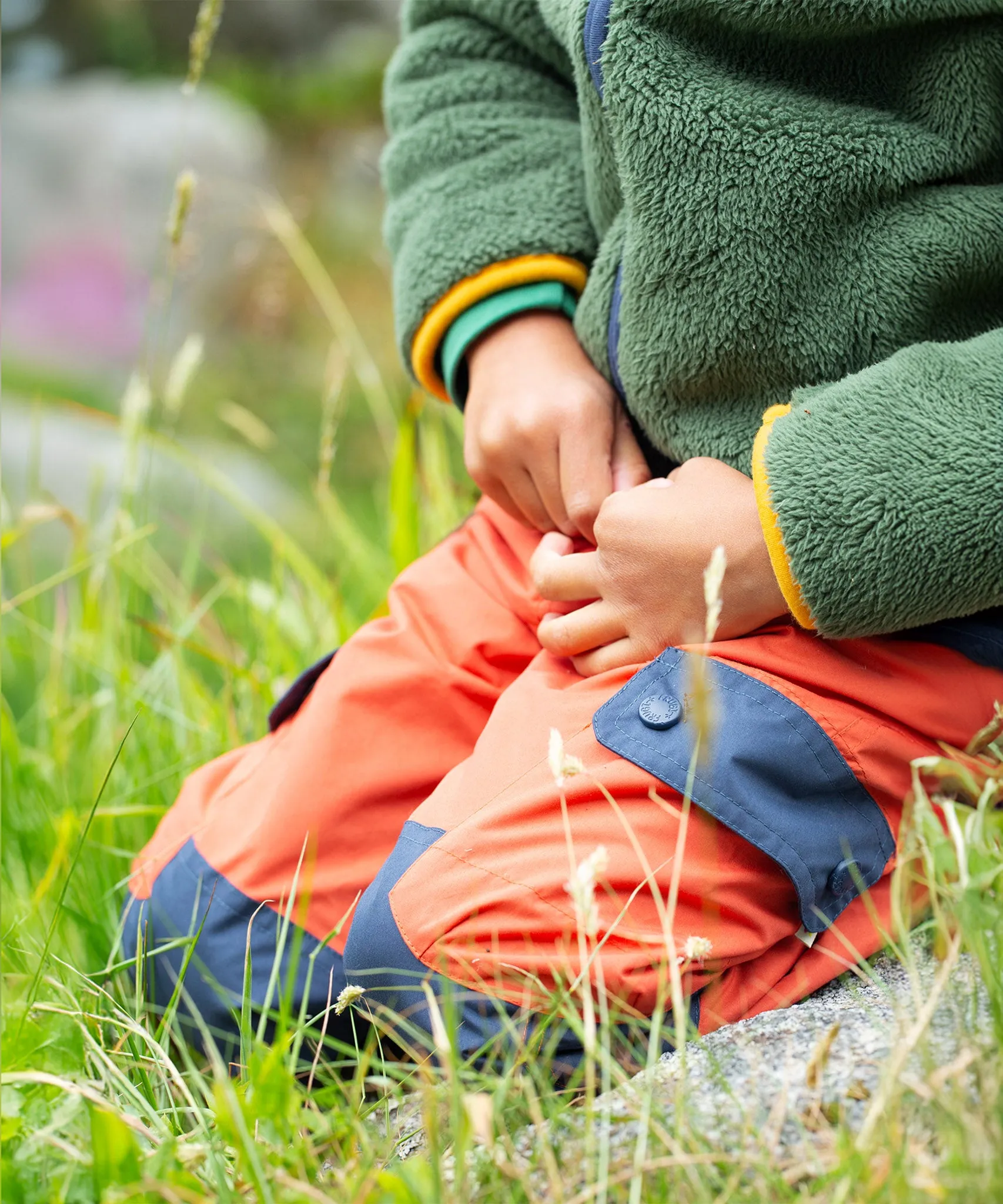 Frugi Expedition Trousers - Paprika/Indigo