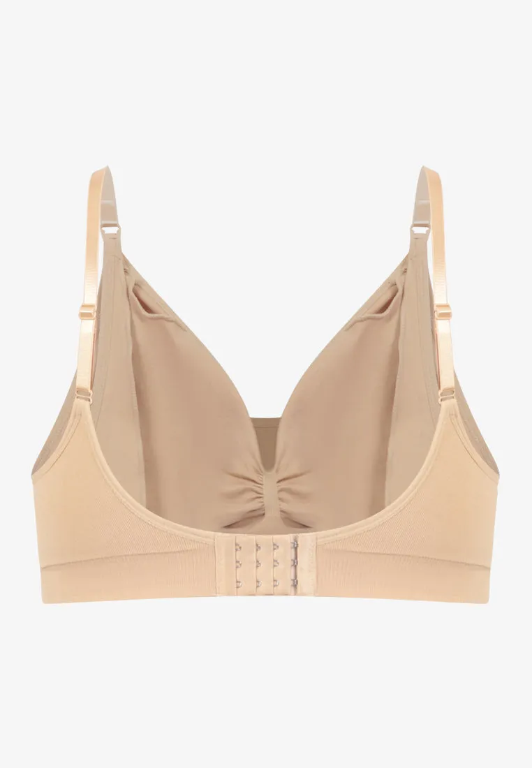 Genesis Two Way Stretch Soft Lounge Bra - Nude