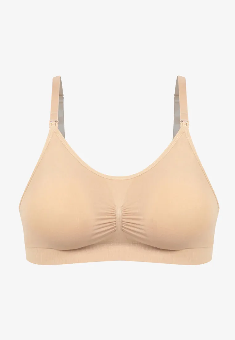 Genesis Two Way Stretch Soft Lounge Bra - Nude