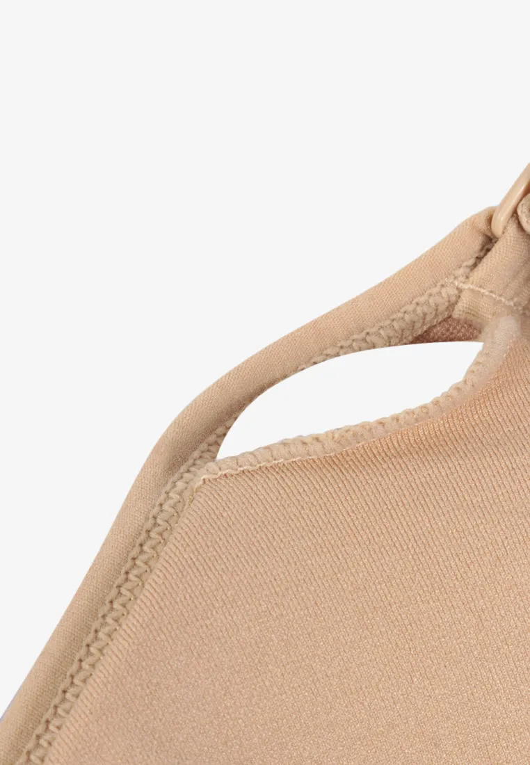 Genesis Two Way Stretch Soft Lounge Bra - Nude