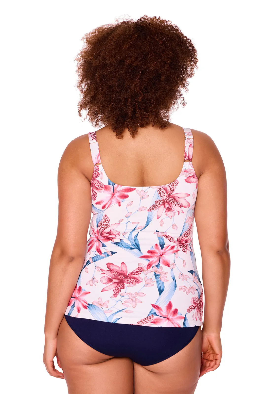 Genevieve Scoop Neck Mastectomy Tankini Top- Tigerlily