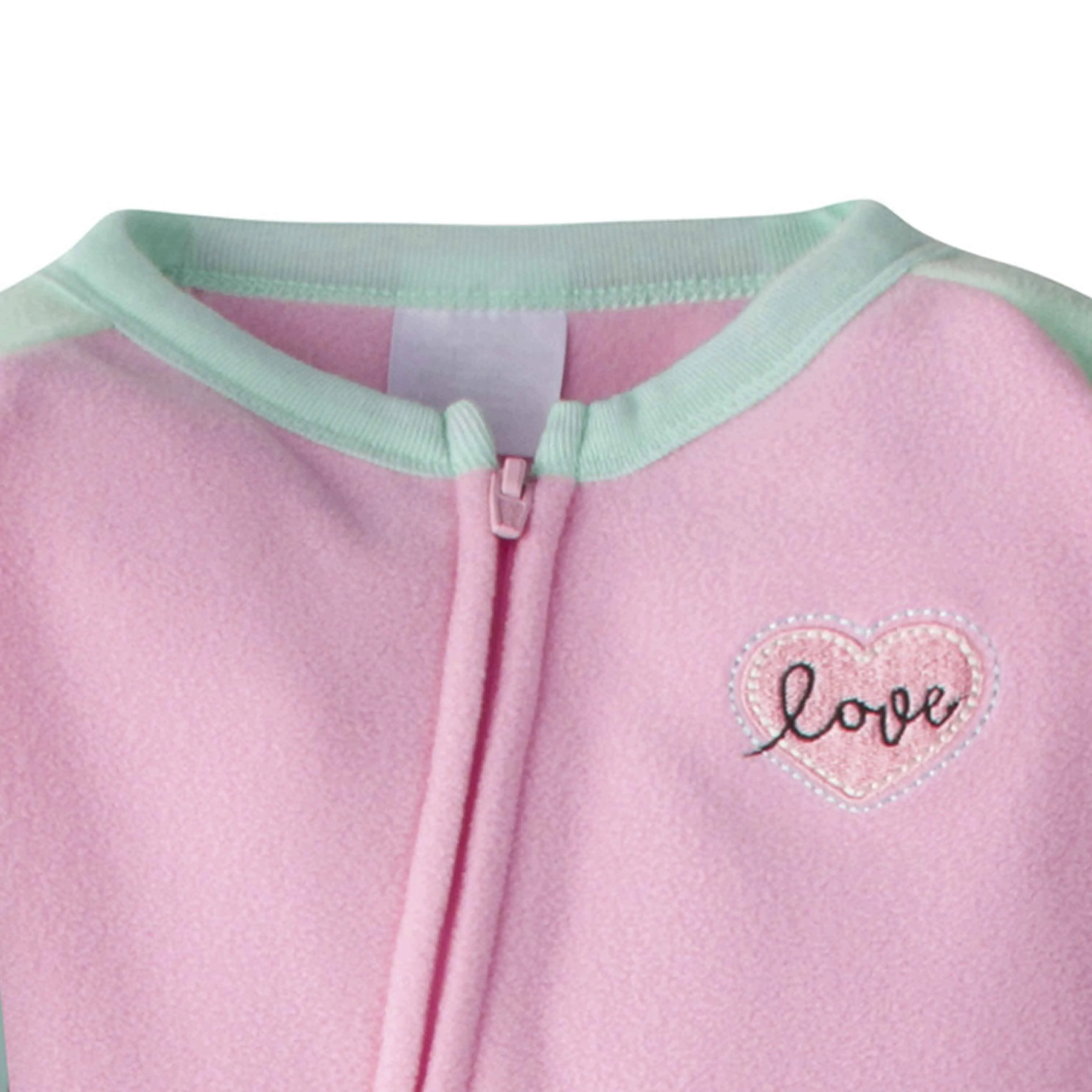 Gerber® 4-Pack Toddler Girls Rainbows & Love Fleece Pajamas