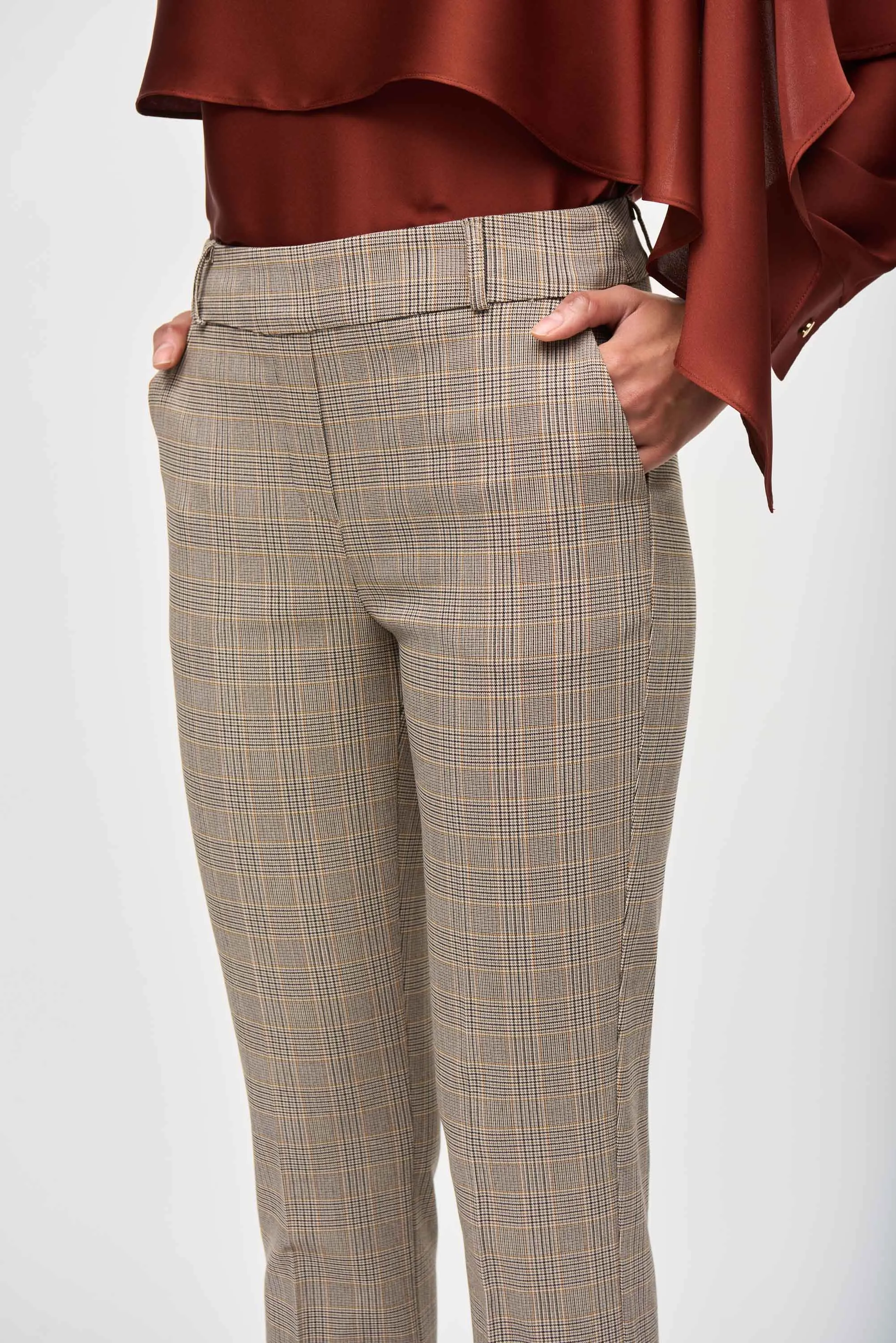 GLEN CHECK SLIM PANT