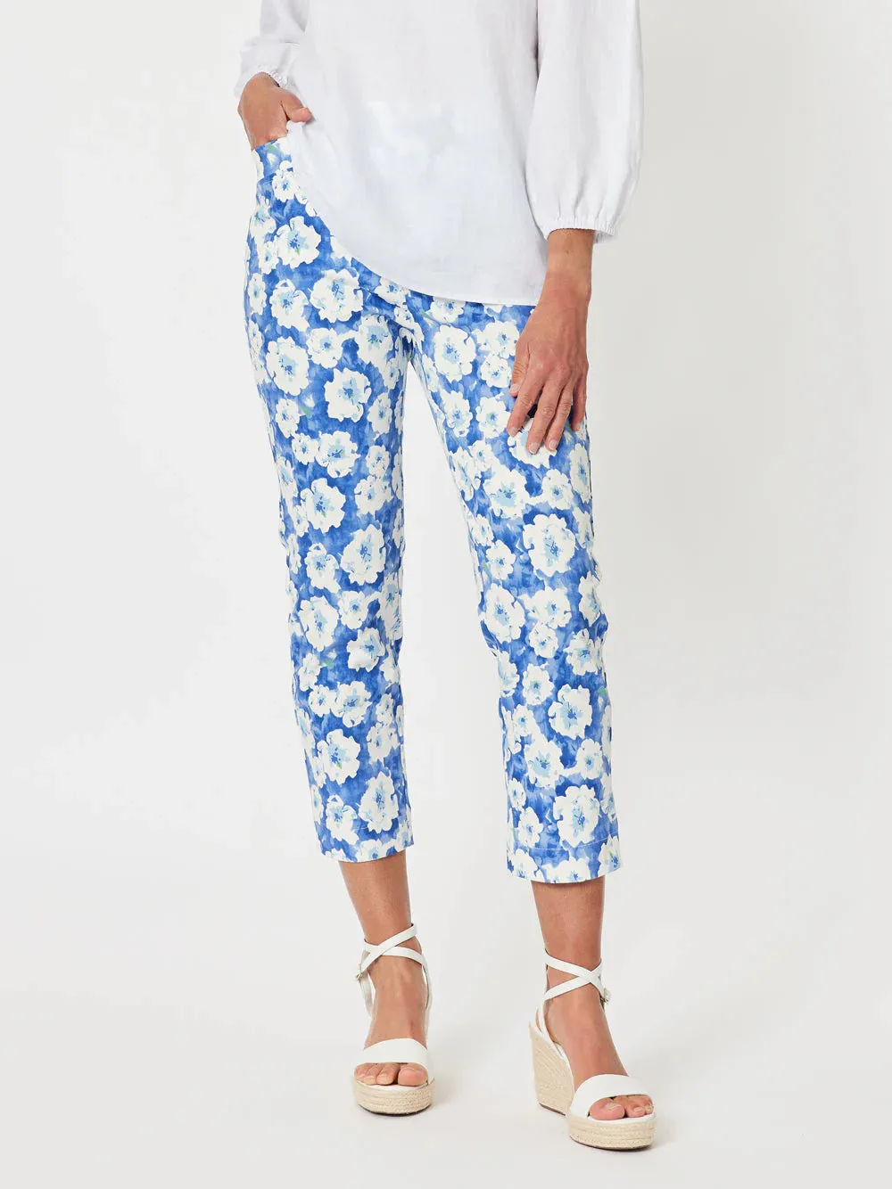 GORDON SMITH Flowers For Me Pants - Blue