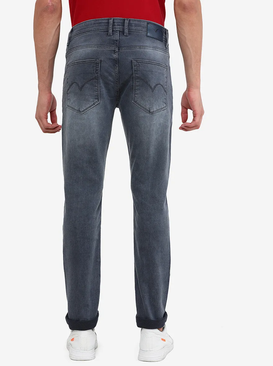 Grenish Blue Washed Slim Fit Jeans | JadeBlue