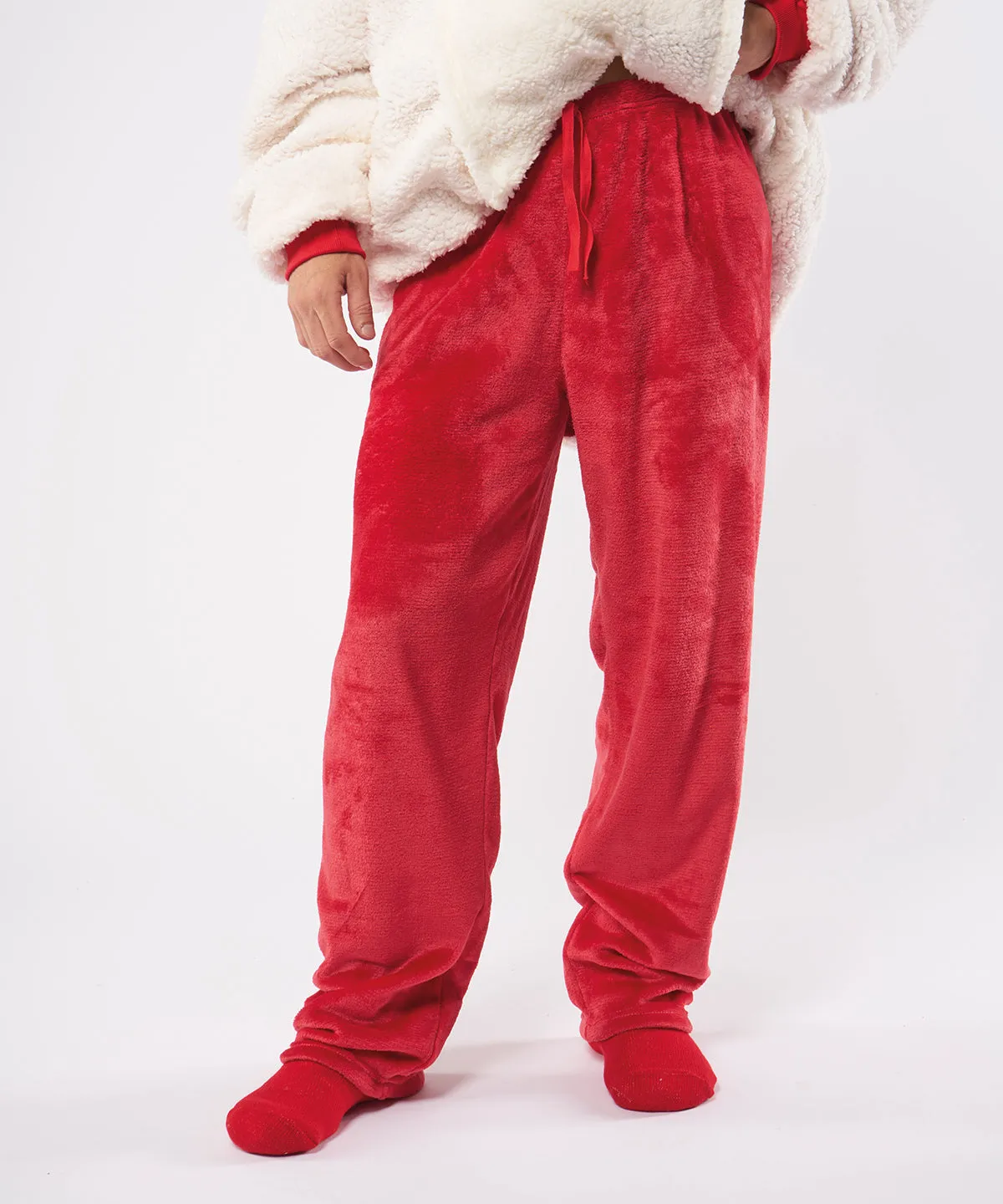 Grey - The Ribbon luxury Eskimo-style fleece pants